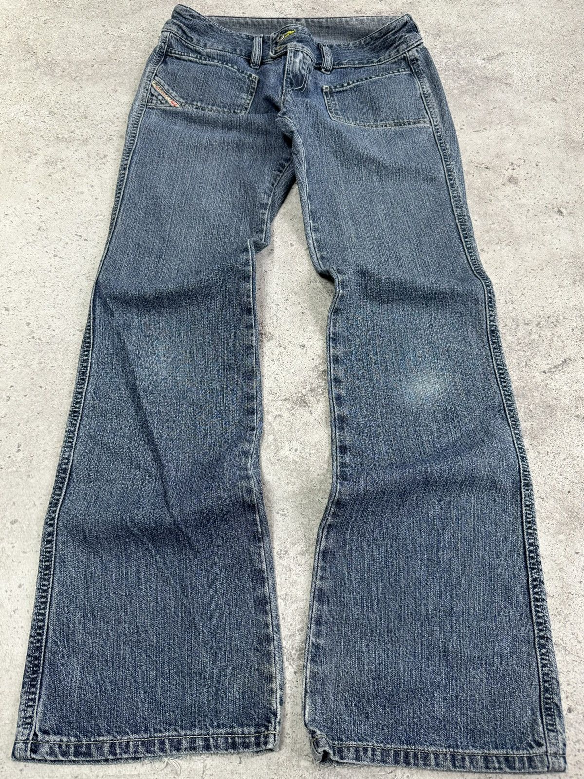 Diesel × Vintage Vintage Diesel Flare Faded Denim Jeans Size US 28 / EU 44 - 2 Thumbnail