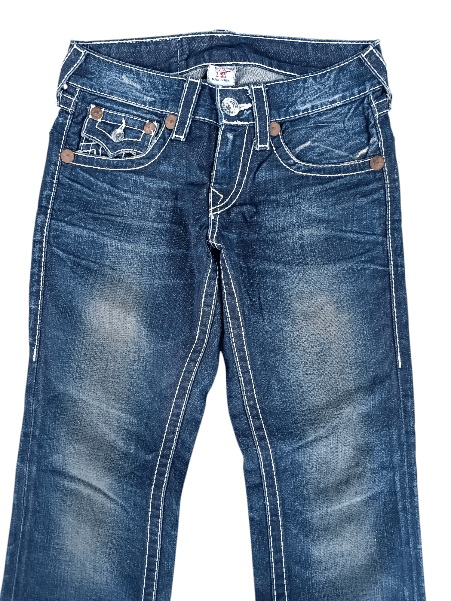 True Religion Vintage 2000 True Religion Billy Big T Grunge Flare Jeans Size US 30 / EU 46 - 2 Thumbnail