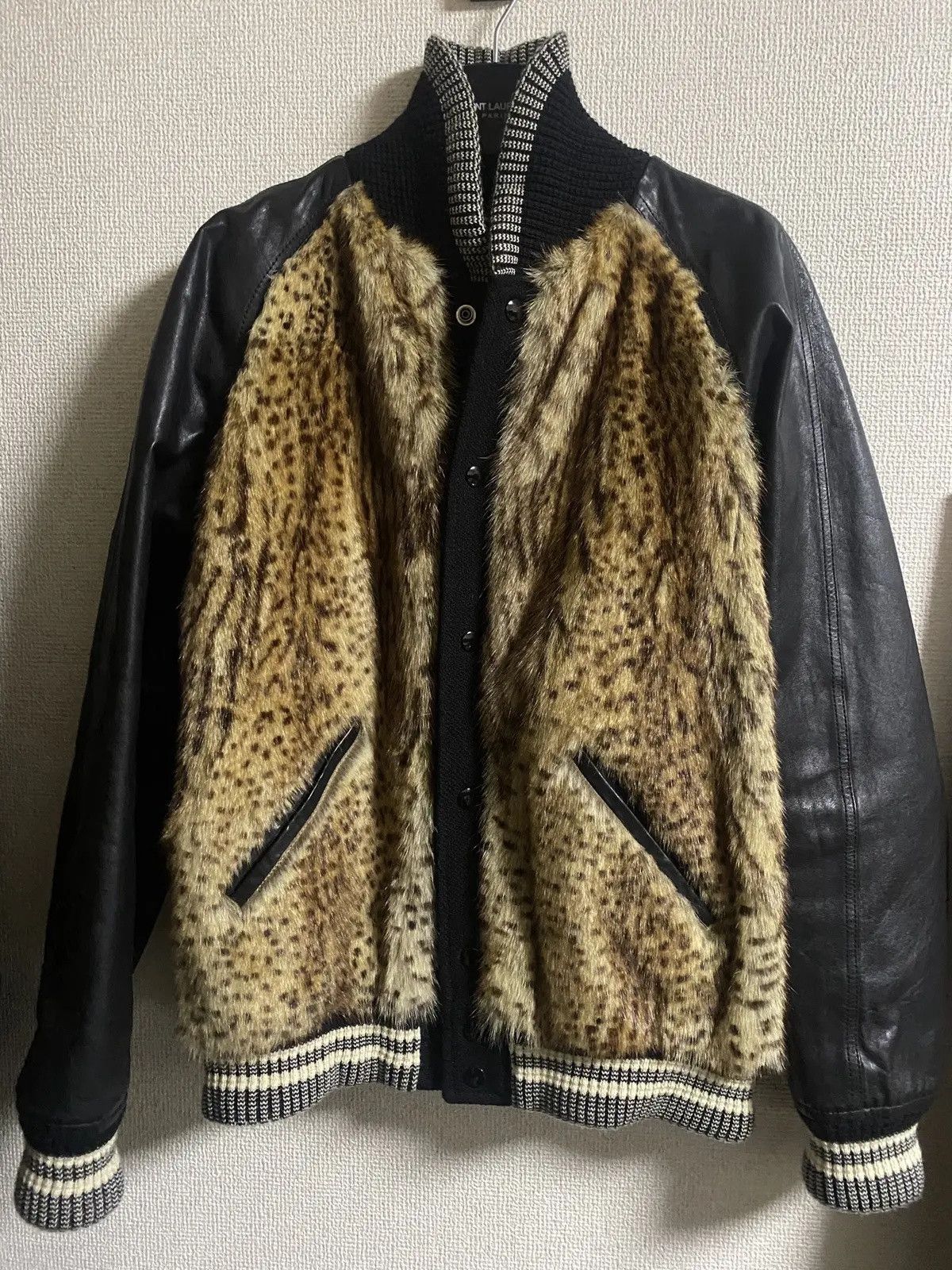 Hedi Slimane × Saint Laurent Paris aw14 coyote fur teddy leather jacket saint laurent paris Size US L / EU 52-54 / 3 - 1 Thumbnail
