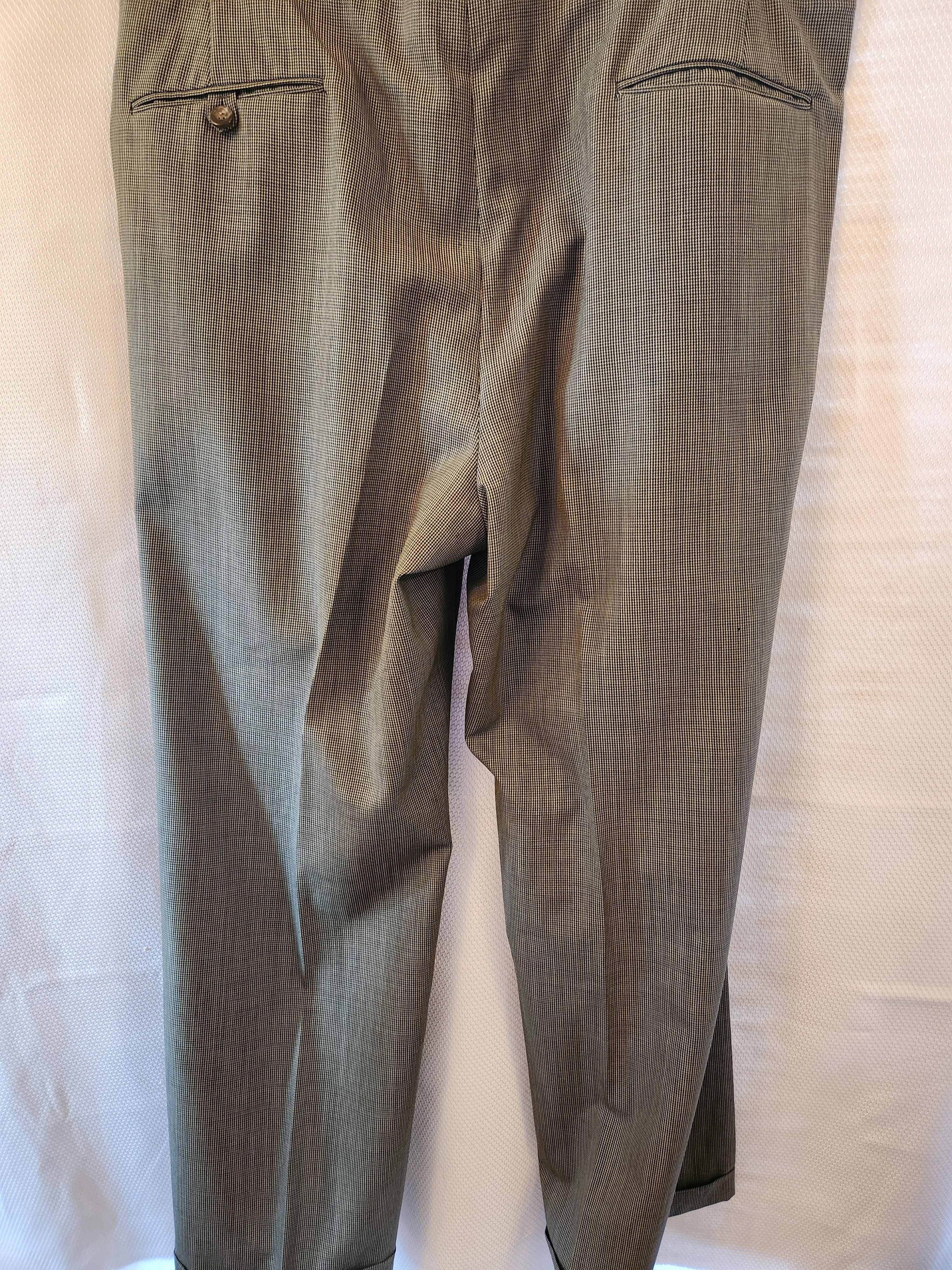 Polo Ralph Lauren Vintage 80's 100% Wool Houndstooth Suit Size 38R - 5 Thumbnail