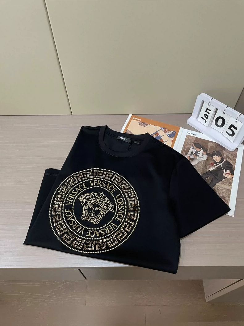 Versace Versace Crystal-encrusted short-sleeved T-shirt Size US L / EU 52-54 / 3 - 7 Thumbnail