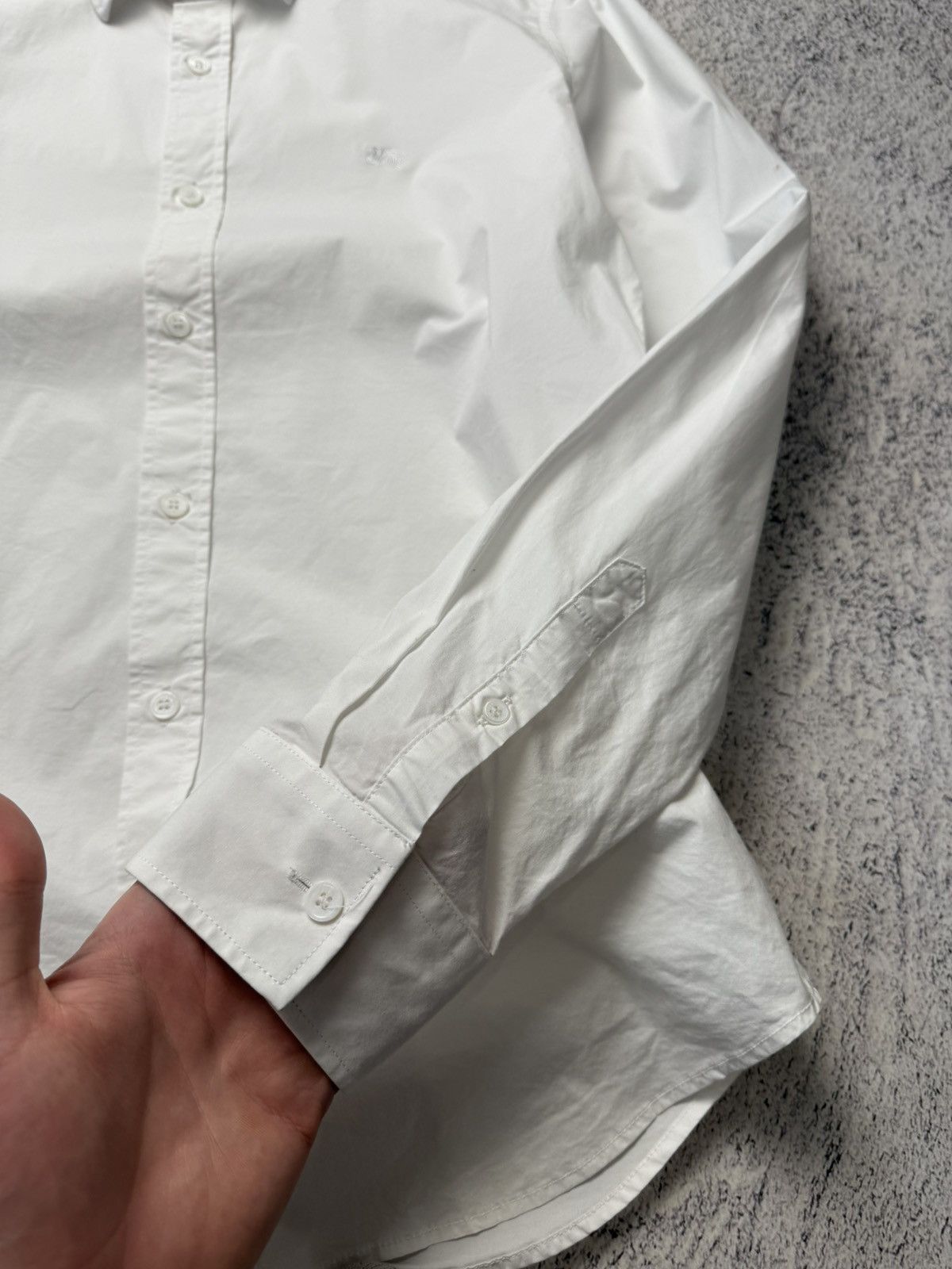 Burberry Burberry White Button Up Shirt Size US L / EU 52-54 / 3 - 18 Thumbnail
