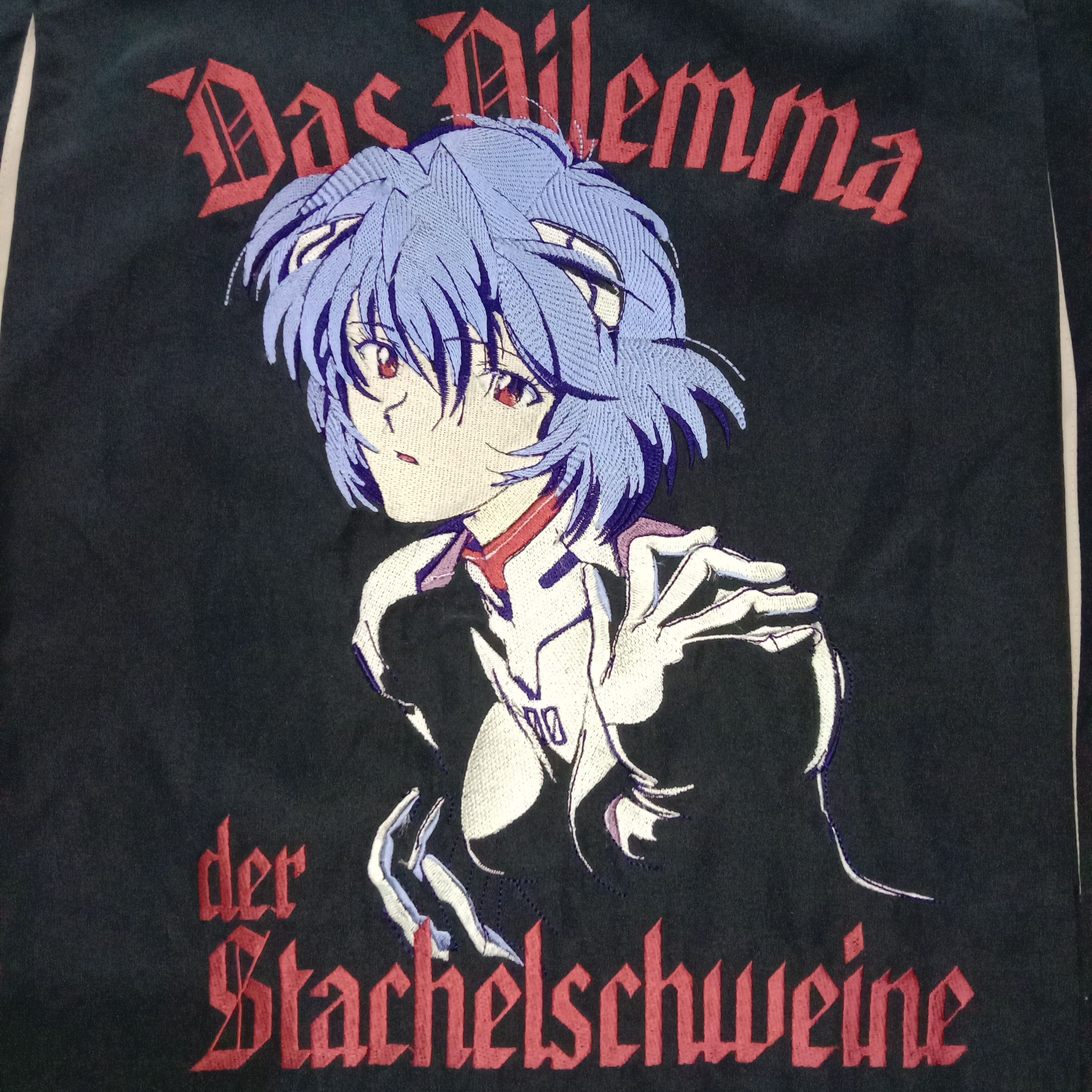 Bowling Shirt Evangelion Rei Ayanami Cospa Embroidery Anime