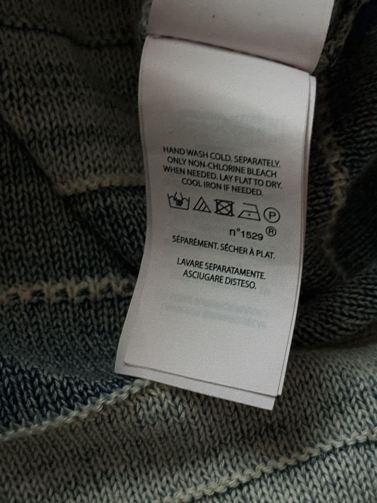 Polo Ralph Lauren × Vintage Polo Ralph Lauren L striped knitwear cape sweater poncho Size L / US 10 / IT 46 - 13 Thumbnail