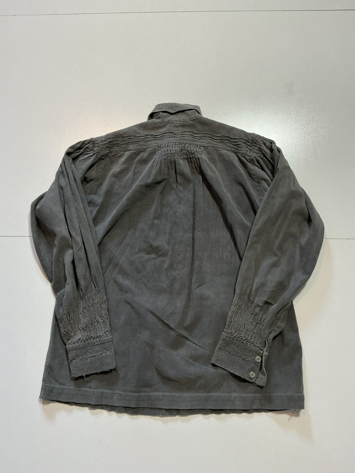 Vintage Vintage 100% Bomull Swedish Ruffle Pleated Tuxedo Shirt Size US S / EU 44-46 / 1 - 2 Thumbnail