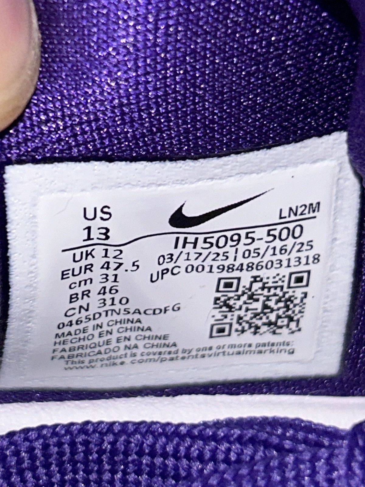 Nike Nike Kobe 9 Elite EM Protro TB Court Purple IH5095-500 NEW Size US 13 / EU 46 - 10 Thumbnail