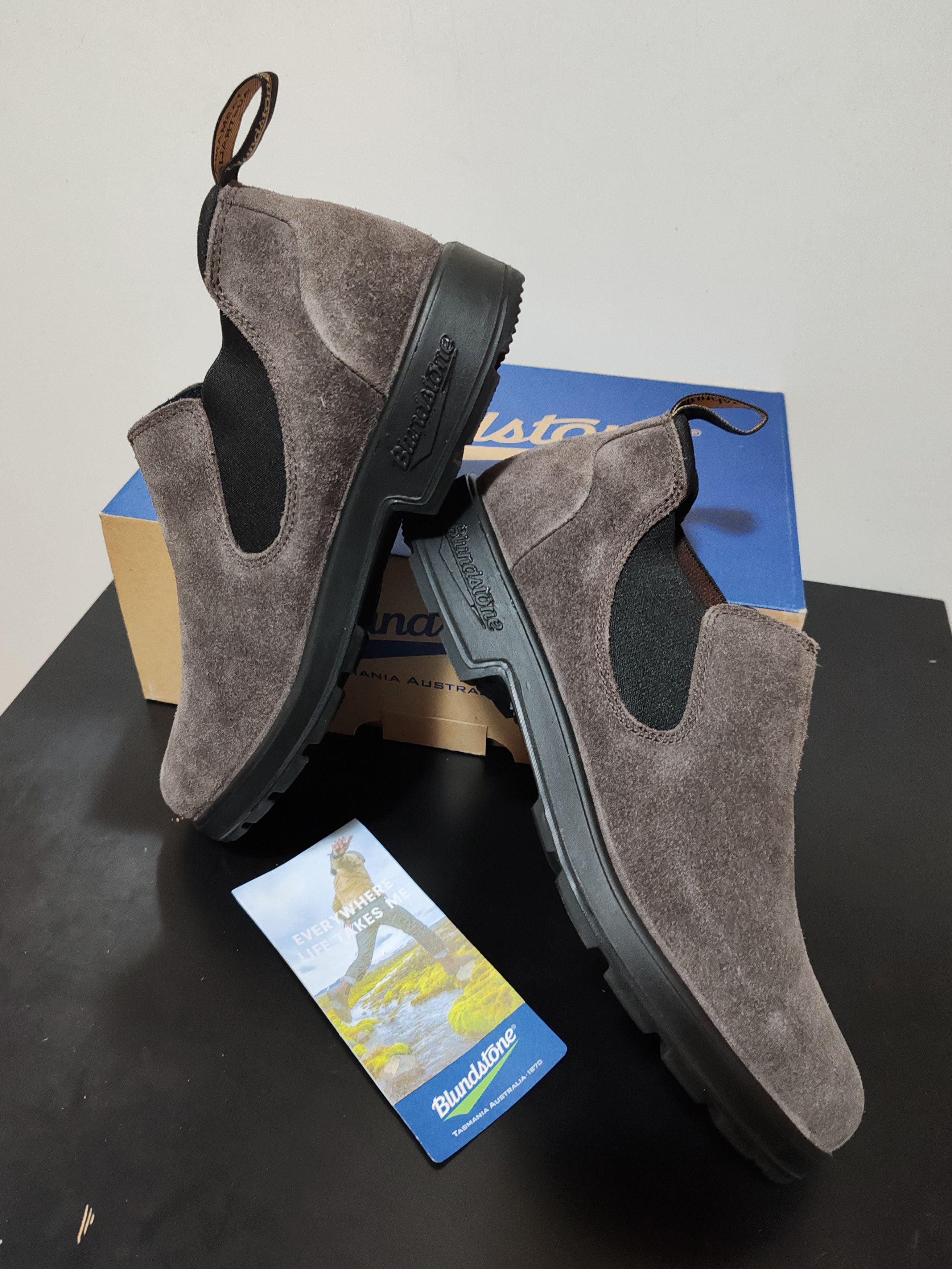 Blundstone Bottines Blundstones Chelsea - Daim Ciré Gris Acier Size US 9.5 / EU 42-43 - 5 Thumbnail