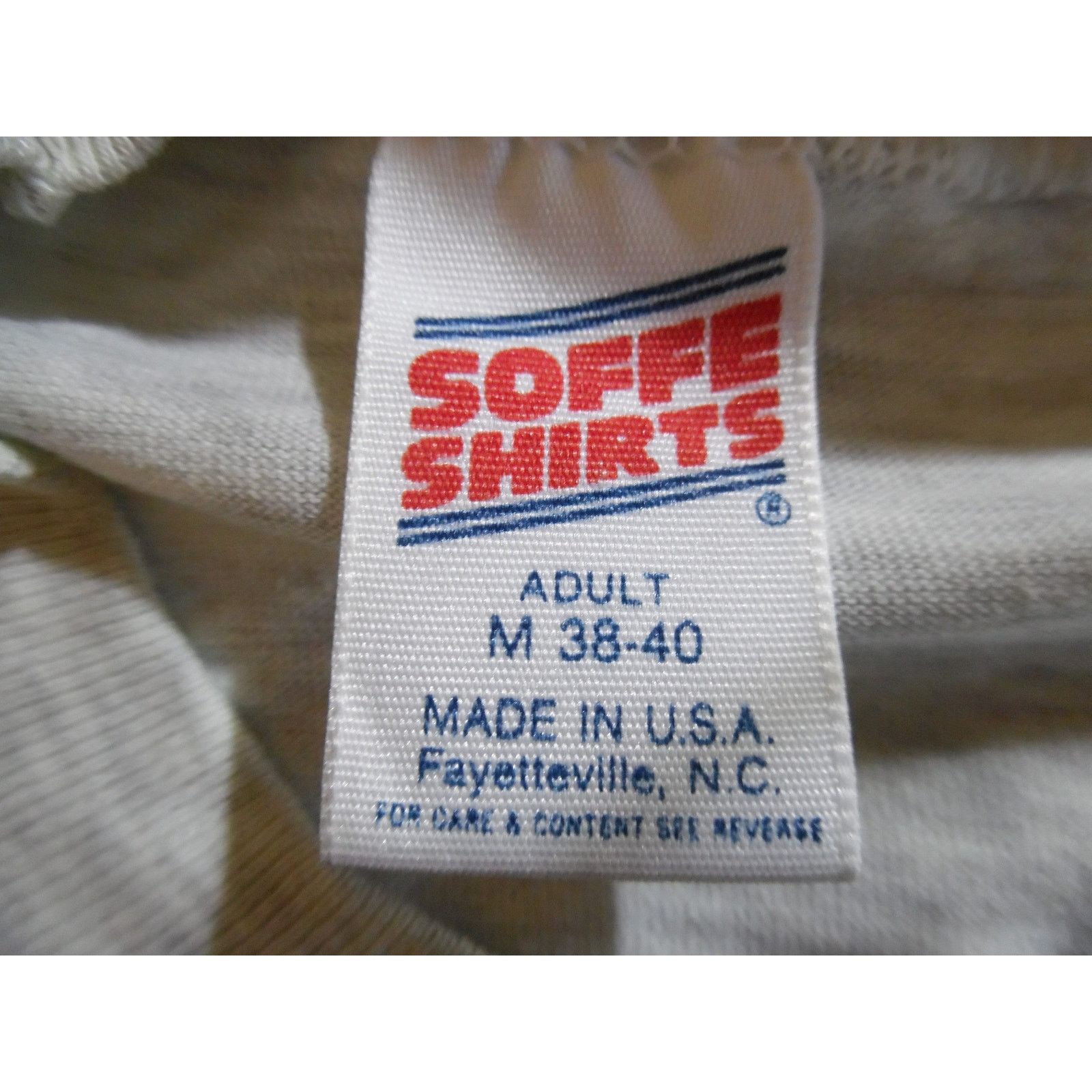 Soffe Desert Storm T-Shirt, Freedom Flag, Gray Sz M 1990s Size US M / EU 48-50 / 2 - 4 Thumbnail
