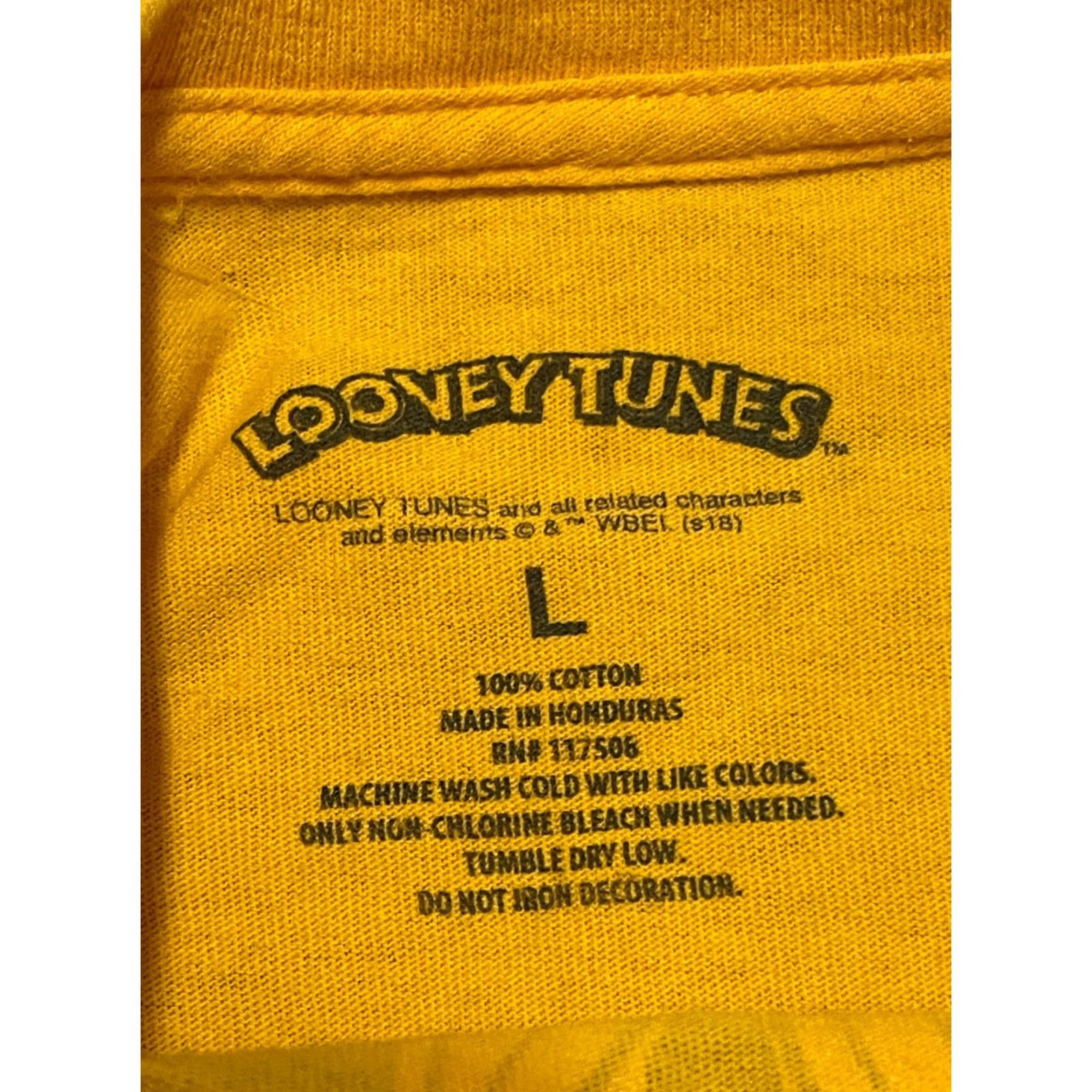 Vintage Looney Tunes Shirt Mens Large Yellow White Looney Tunes Cartoon Character T-Shirt Graphic Print Long Sleeve Round Neck Vintage: No Size US L / EU 52-54 / 3 - 5 Thumbnail