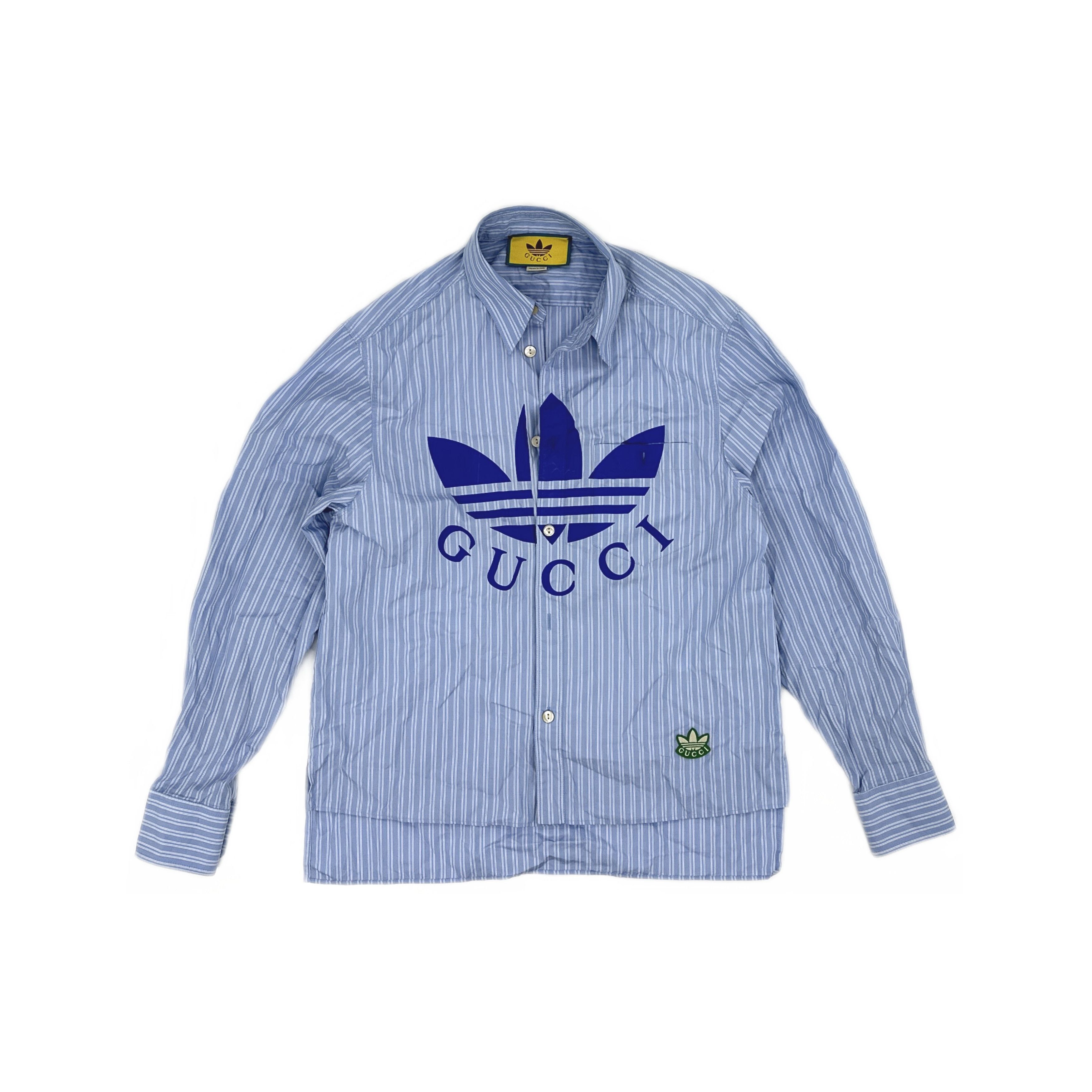 Gucci Gucci x Adidas Stripe Logo Button Up Shirt Size S Size US S / EU 44-46 / 1 - 1 Thumbnail