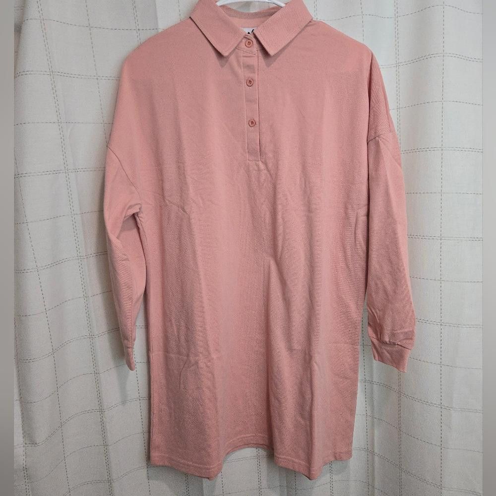 Asos Lola May Long Sleeved Polo Dress Size M / US 6-8 / IT 42-44 - 2 Thumbnail