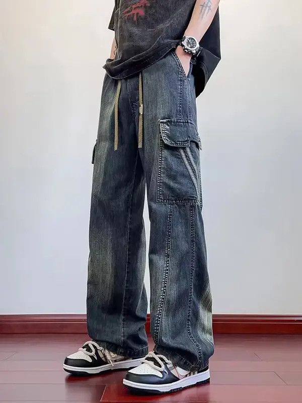 Jean Kawashima x Miyu Washing Jean Flap Pockets Cargo Pant Size US 29 - 7 Thumbnail