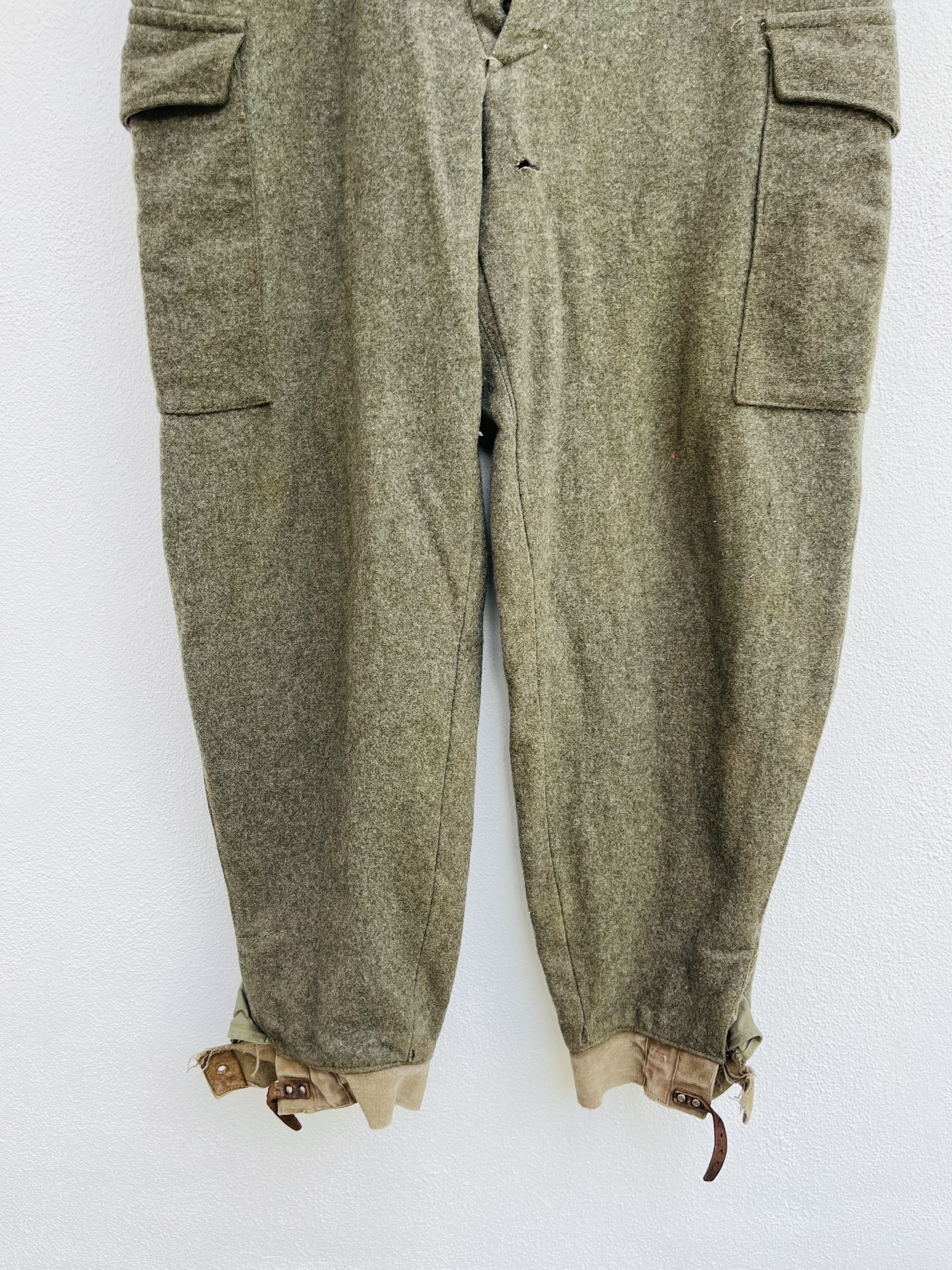 Vintage Vintage 40s World War 2 Swedish ACB Military Pant ww2 Size US 33 - 4 Thumbnail