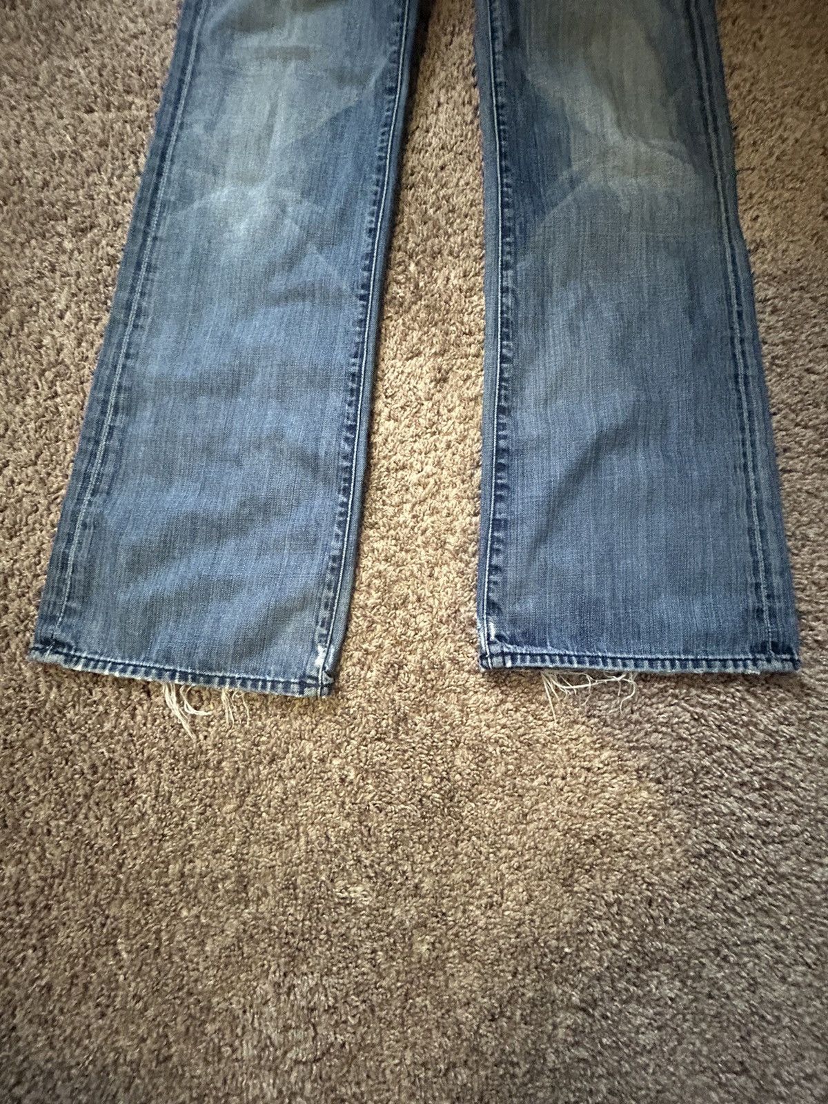 7 For All Mankind × Vintage Vintage Distressed Bootcut Jeans Size US 31 - 6 Thumbnail