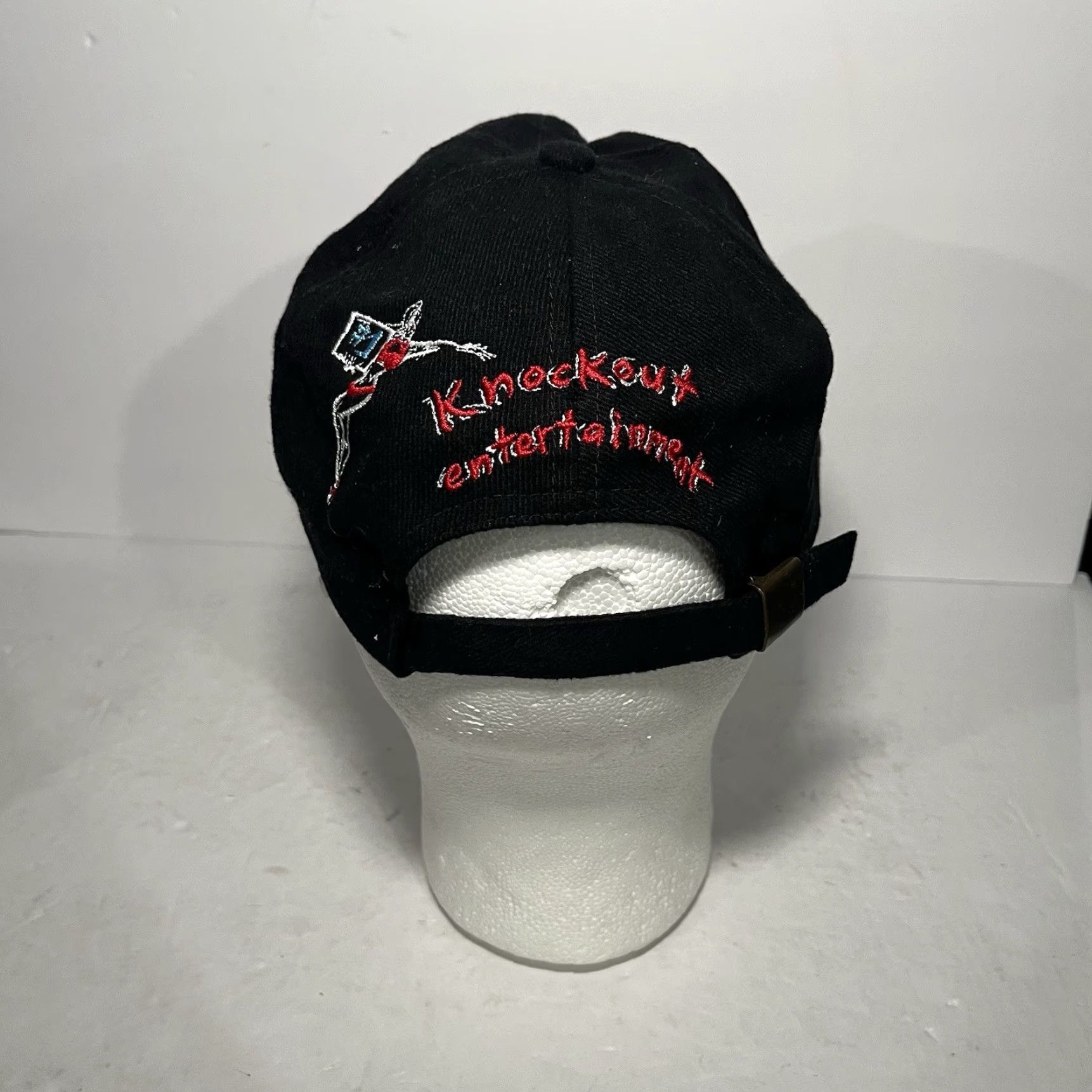 Vintage VINTAGE TVKO Knockout Entertainment Boxing Hat Cap Baseball Cap Unisex Adults One Size Black Genesis Marketing Group Men’s Women’s Baseball Cap Size ONE SIZE - 4 Thumbnail