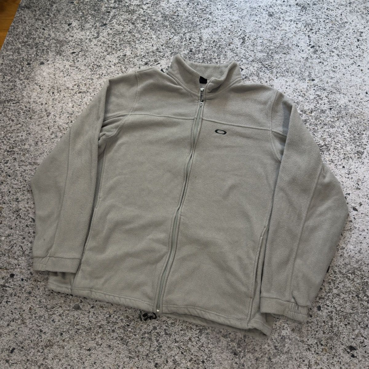 Oakley Vintage Oakley Gray Fleece Zip Up Size US XXL / EU 58 / 5 - 8 Thumbnail