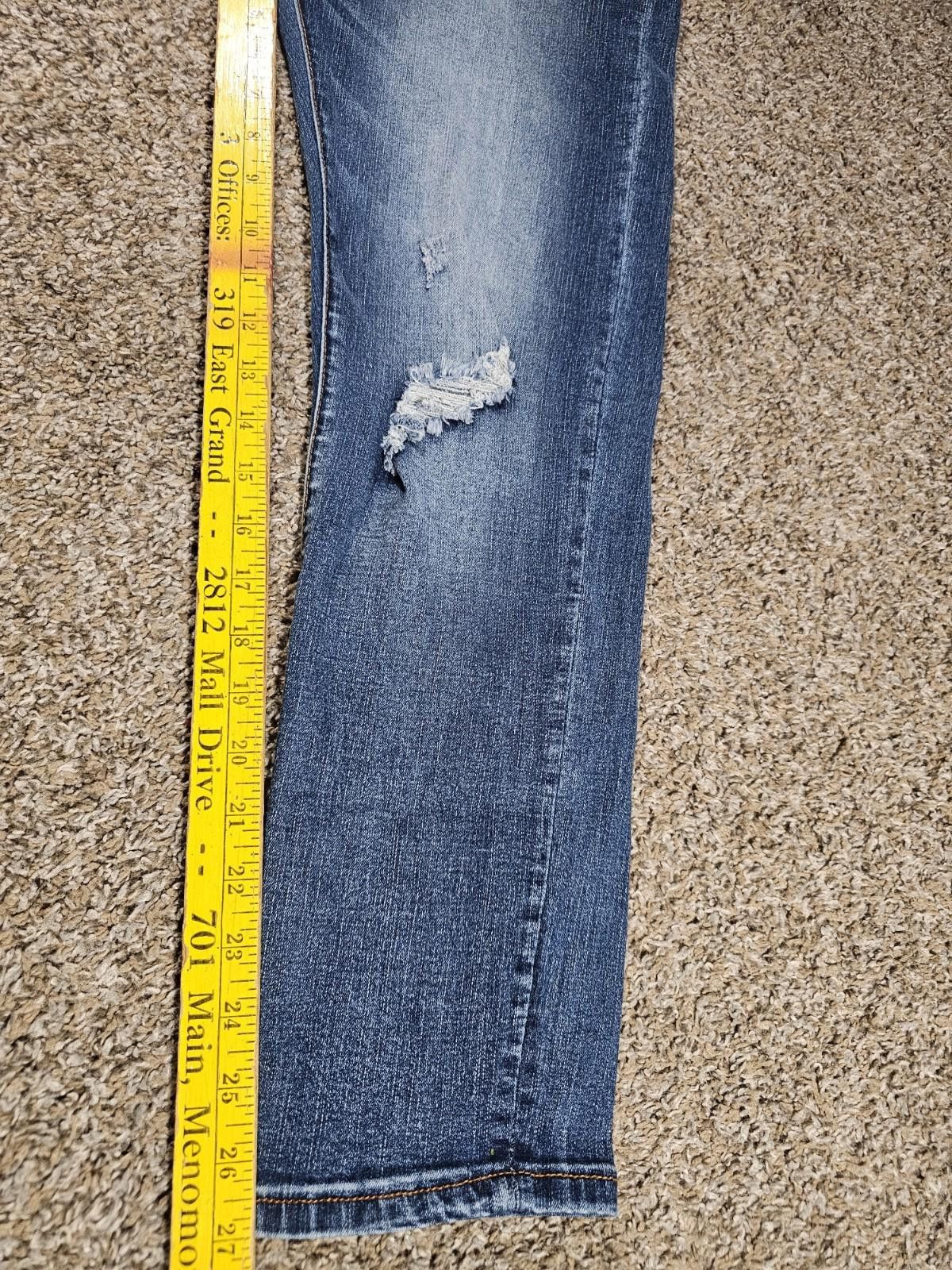 Designer Surprise Surprise Destroyed Jeans Button Fly M APPROX 28x27 Size 32" / US 10 / IT 46 - 5 Thumbnail