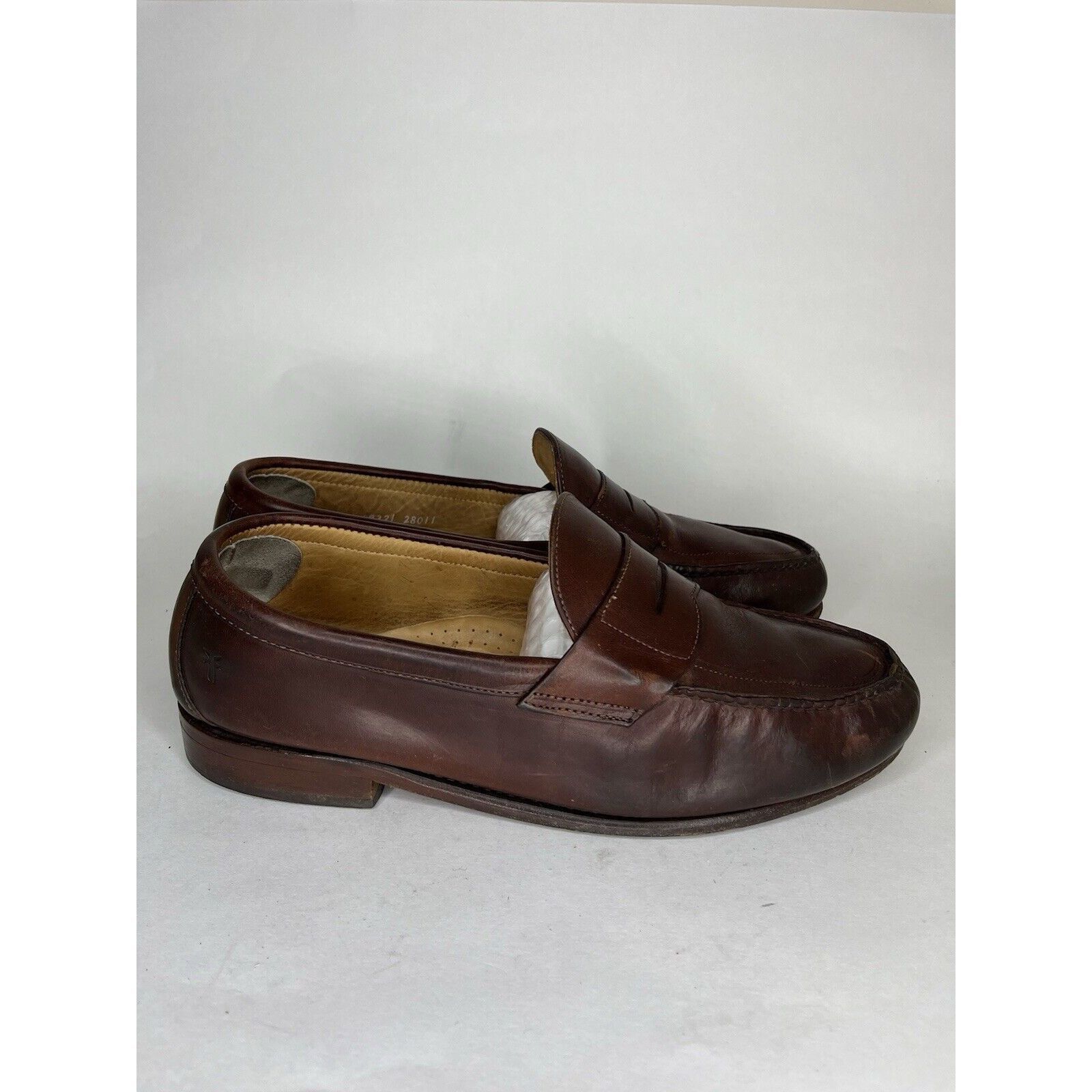 Frye Frye Brown Leather Penny Loafers Slip On Dress Shoes Men Sz Size US 12 / EU 45 - 1 Thumbnail