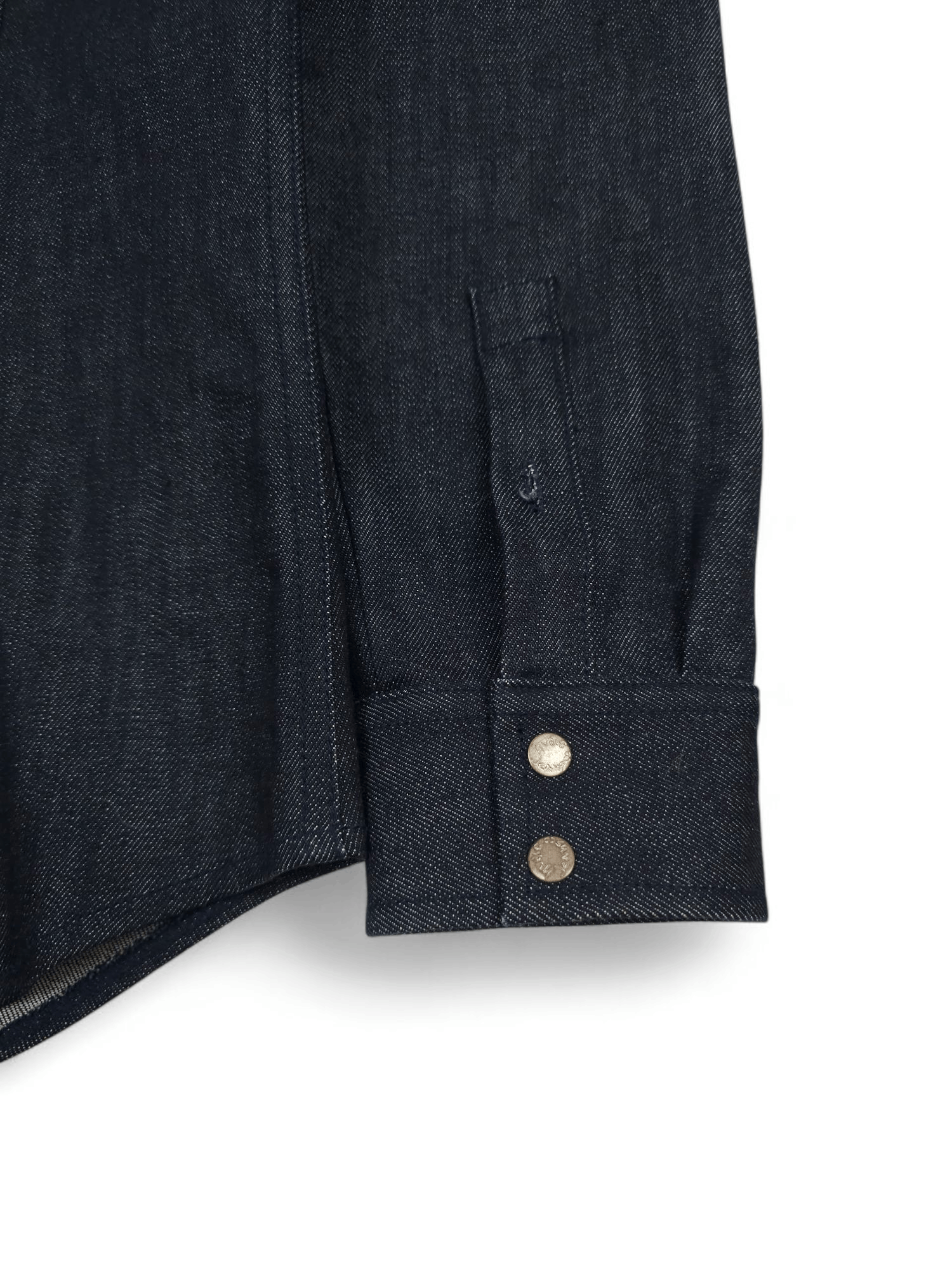 Nudie Jeans 💎 Nudie Jeans Dark Navy Gray Denim Button Up Classic Shirt Size US S / EU 44-46 / 1 - 5 Thumbnail