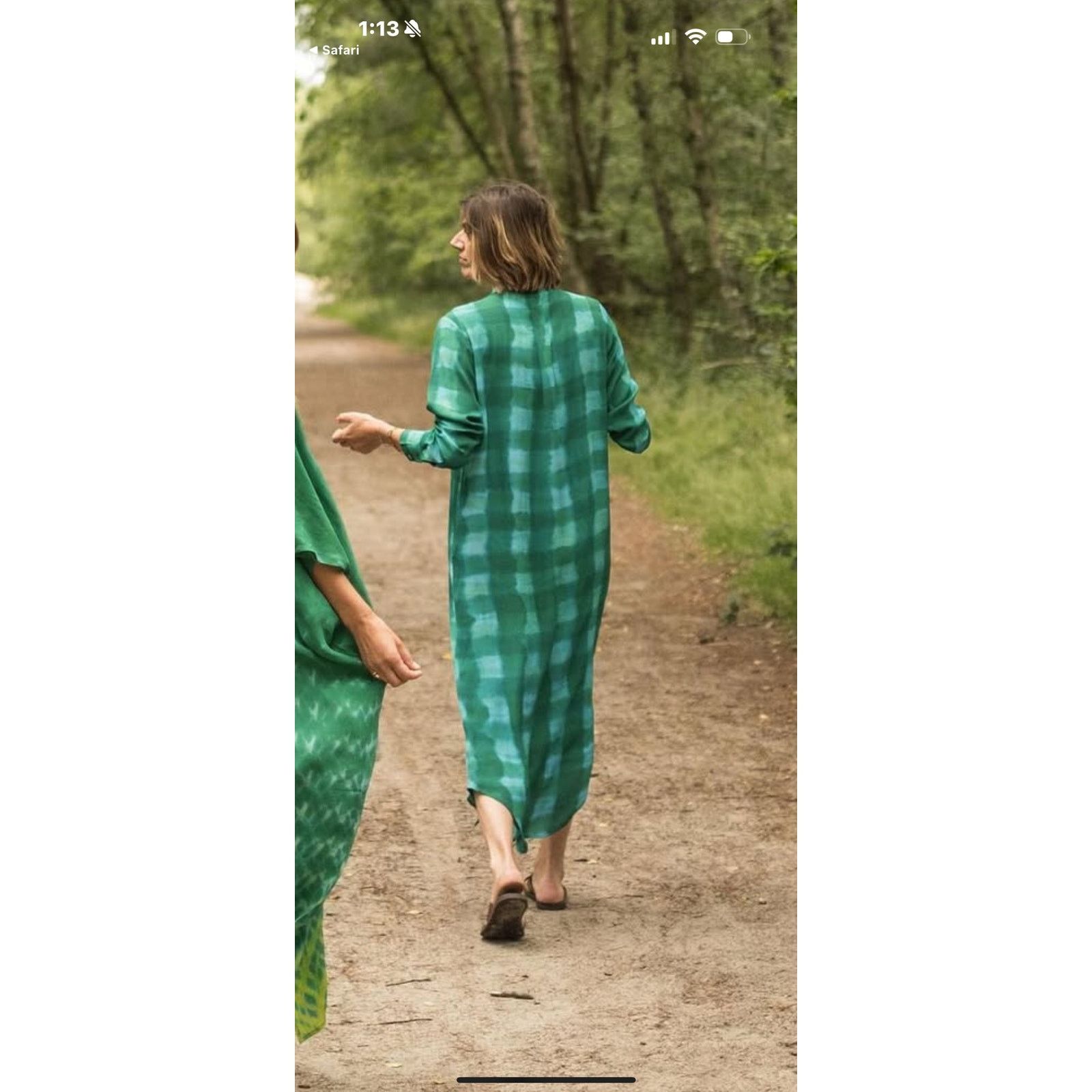 Designer Nous Antwerp Checked Maxi Shirt Dress XS Size XS / US 0-2 / IT 36-38 - 2 Thumbnail