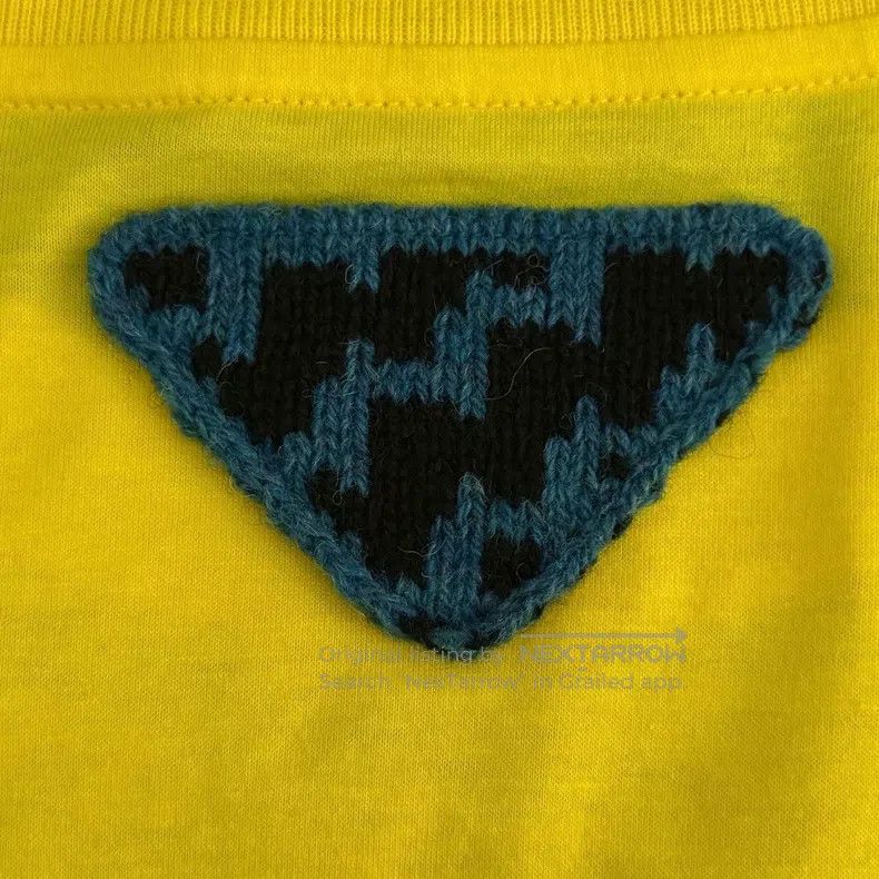 Prada Prada Yellow and black printed woollen triangle short slee Size US S / EU 44-46 / 1 - 9 Thumbnail