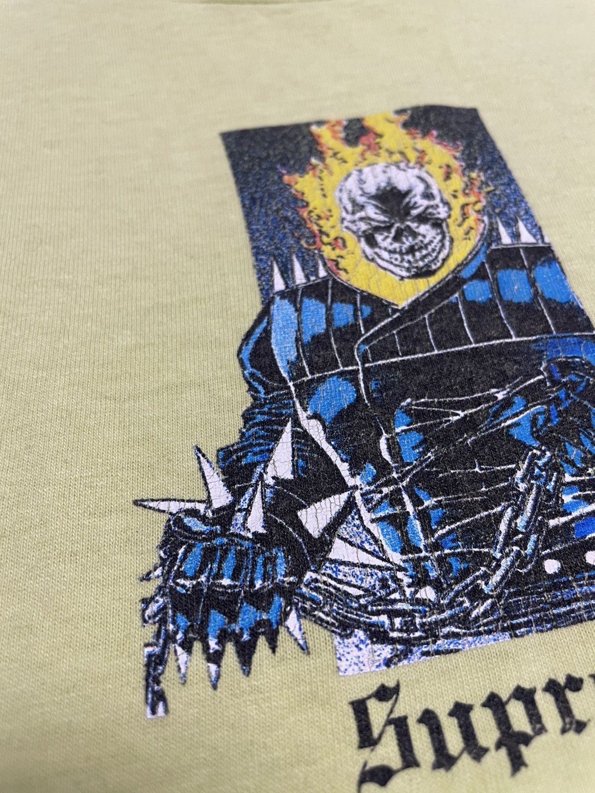 Supreme Supreme x Marvel Ghost Rider Neon T-Shirt Size US M / EU 48-50 / 2 - 9 Thumbnail