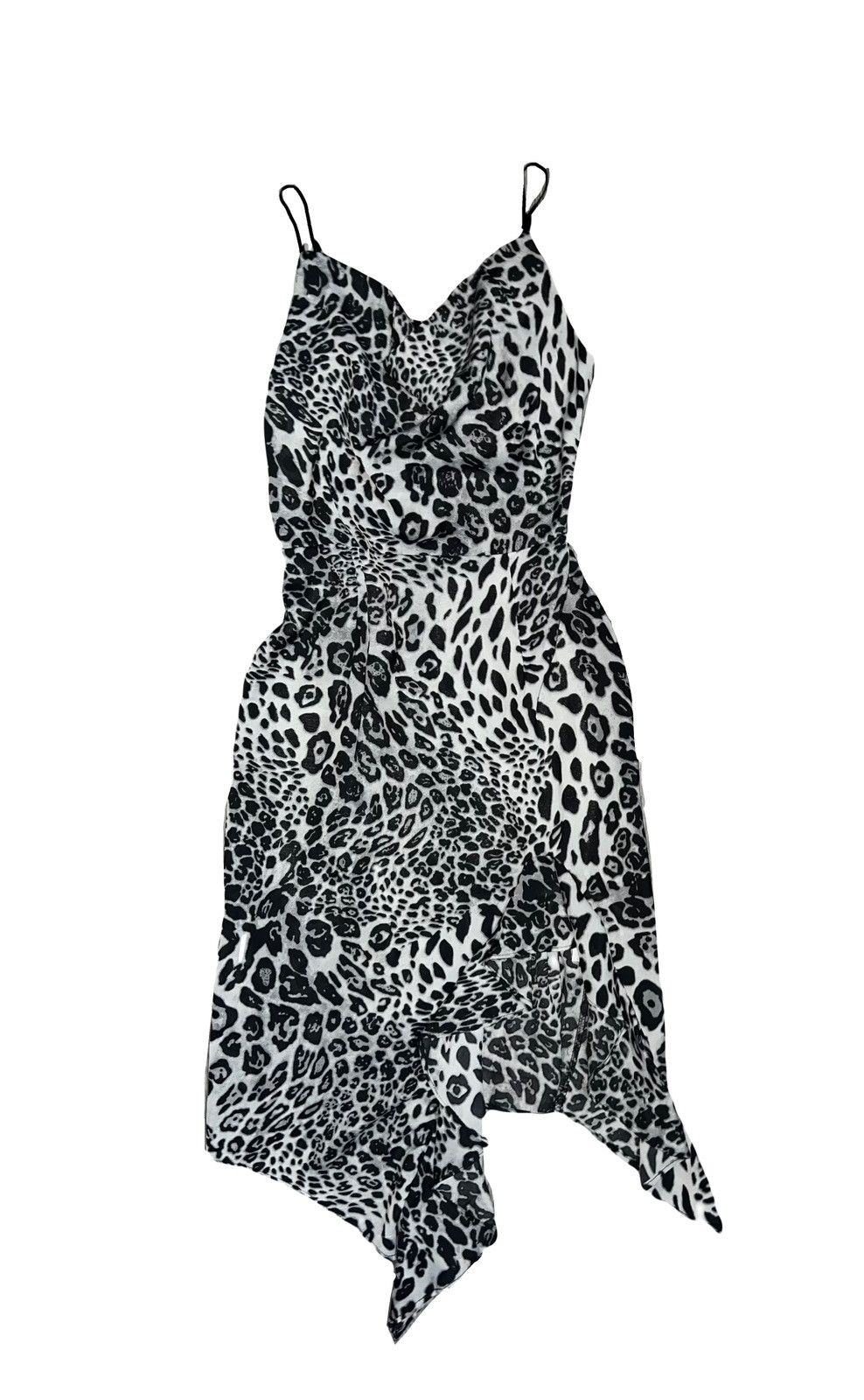 Vintage Vintage Leopard asymmetric mini dress 🐆🧝🏻‍♀️ Size S / US 4 / IT 40 - 8 Thumbnail
