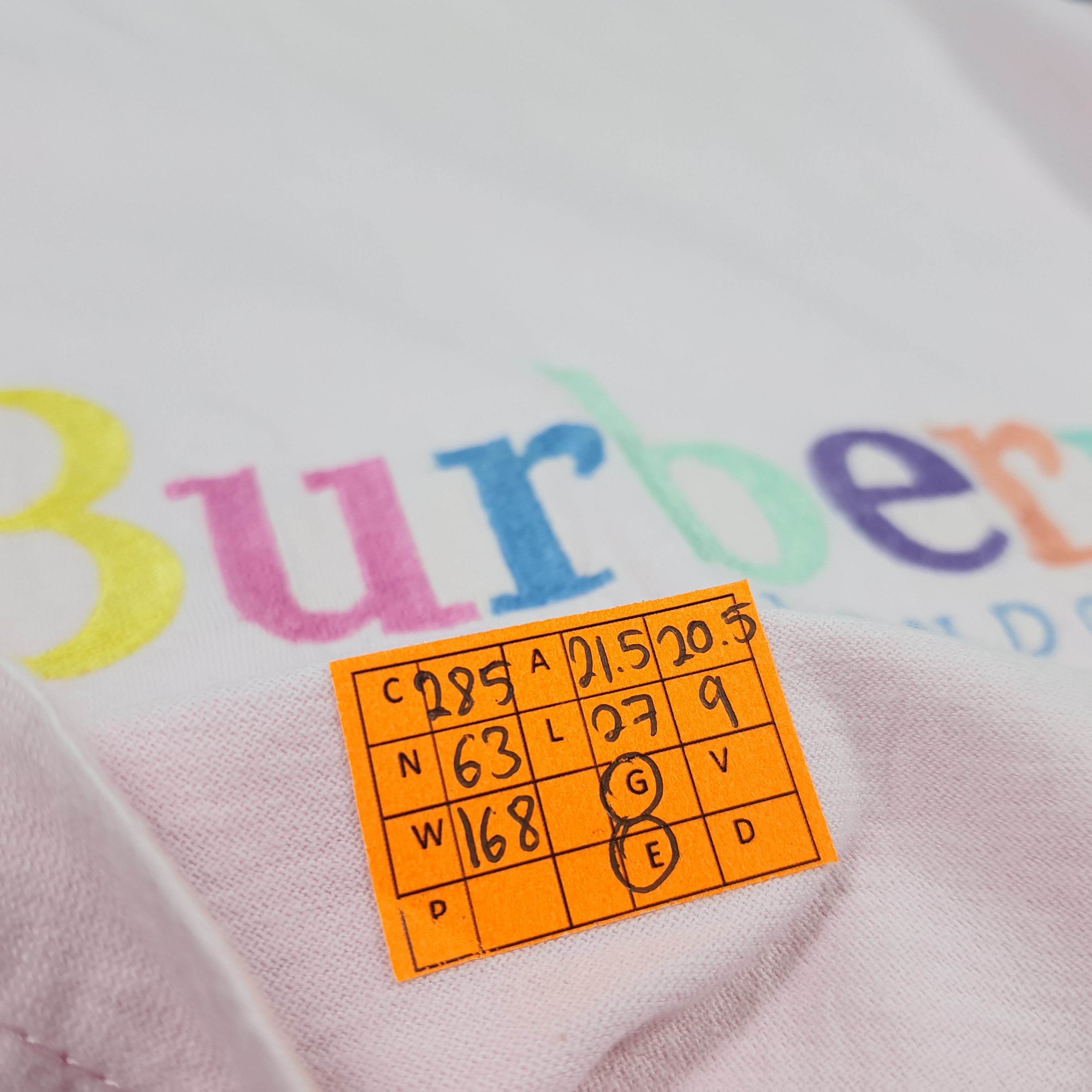 Burberry Vintage Burberry of London Spell Out Tshirt C285N63 Size US M / EU 48-50 / 2 - 9 Thumbnail