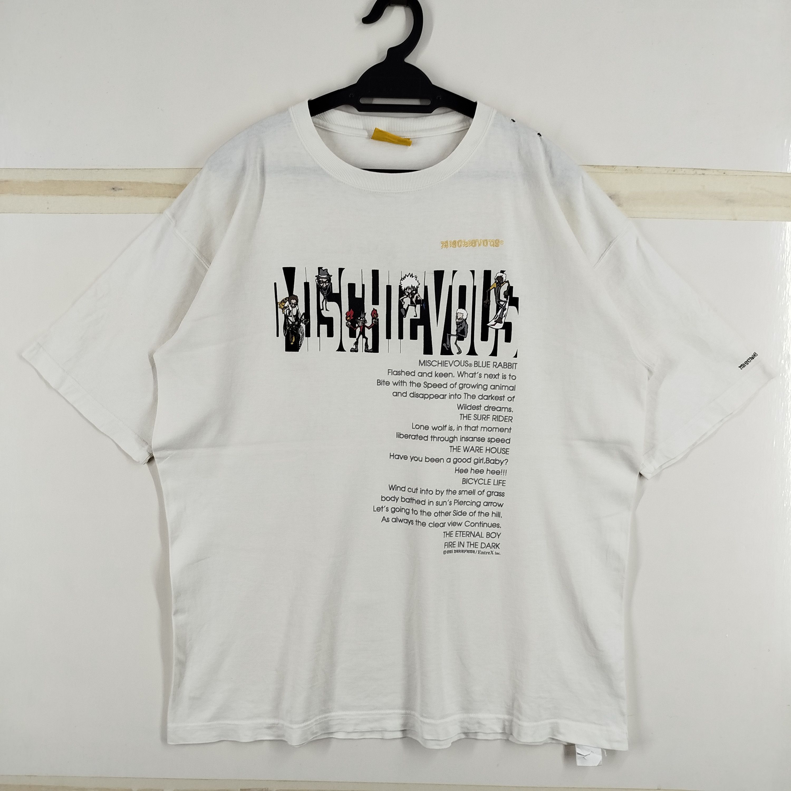 Designer × Japanese Brand Vintage Mischievous Blue Rabbit Big Logo Cool Design Y2K Size US L / EU 52-54 / 3 - 1 Thumbnail
