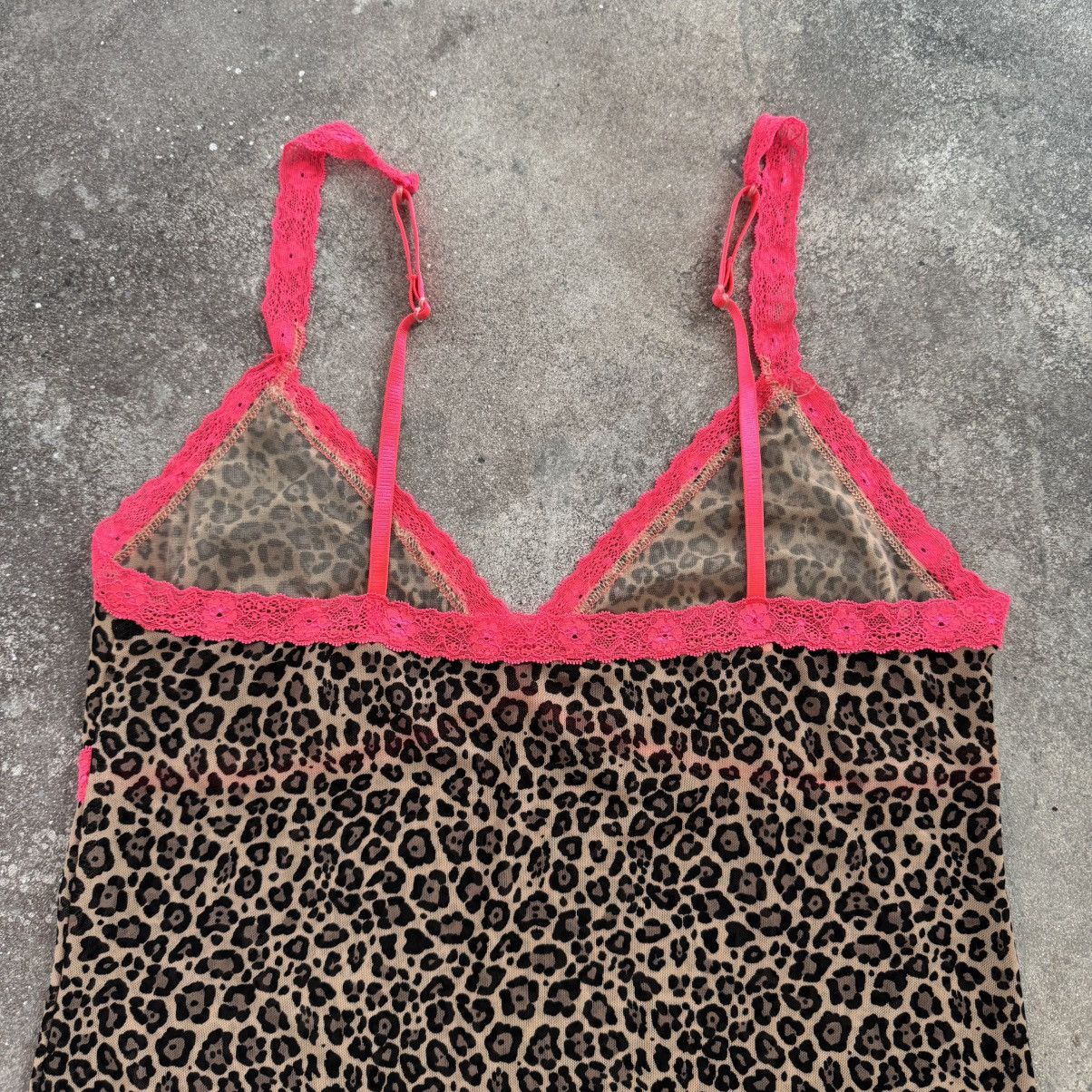 20471120 × Japanese Brand × Vintage Vintage 2000’s Leopard Mesh Dress Size XL / US 12-14 / IT 48-50 - 7 Thumbnail
