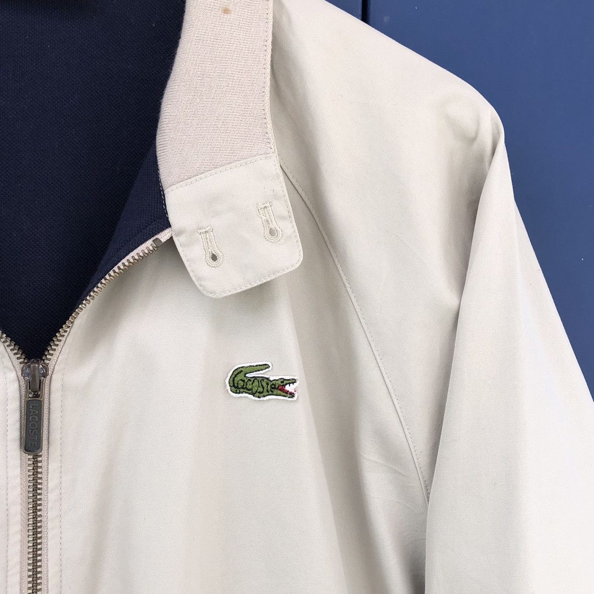 Lacoste Vintage Chemise Lacoste Zipper Bomber Jacket Size US L / EU 52-54 / 3 - 3 Thumbnail