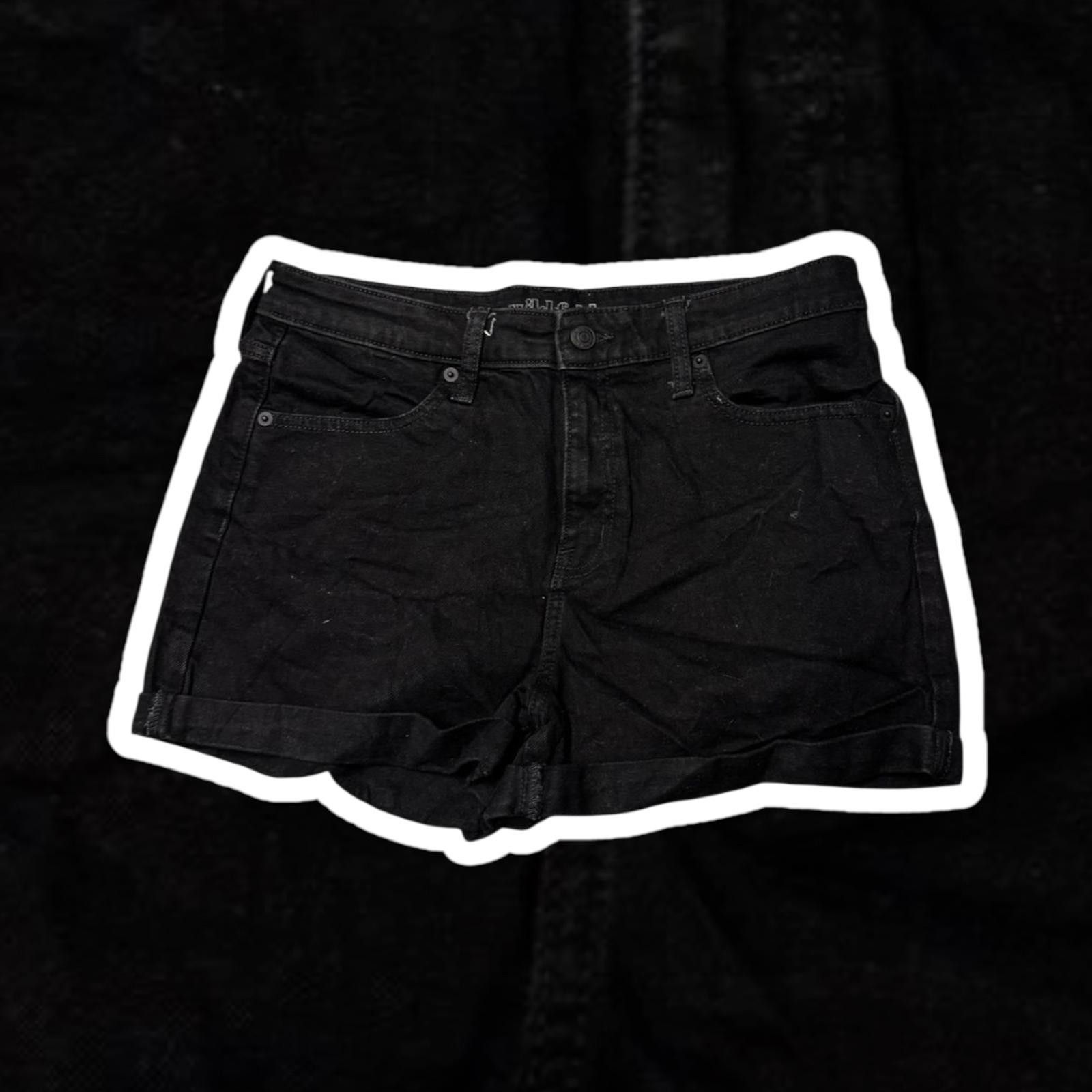 Designer Wild Fable Black Denim Shorts Size 28" / US 6 / IT 42 - 1 Thumbnail