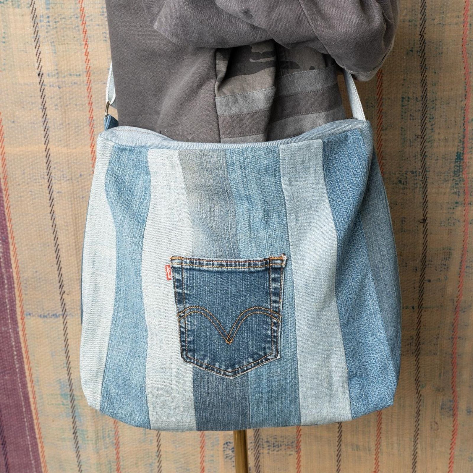 Levi's Custom upcycled denim shoulder bag Size ONE SIZE - 2 Thumbnail