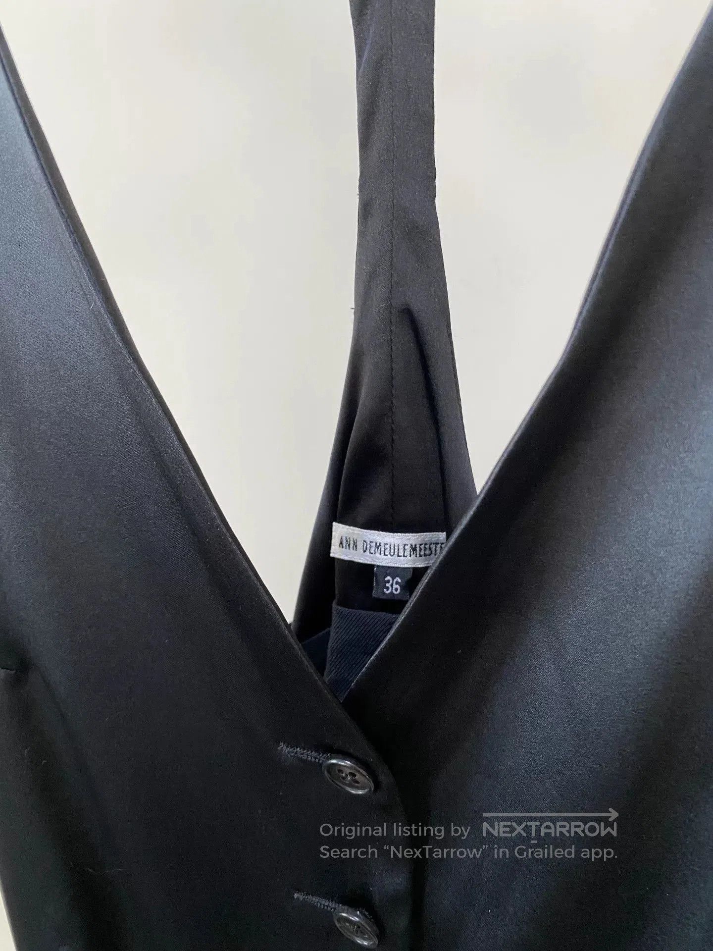 Ann Demeulemeester Ann Demeulemeester 2006 Spring Silk Vest. Size XS / US 0-2 / IT 36-38 - 6 Thumbnail