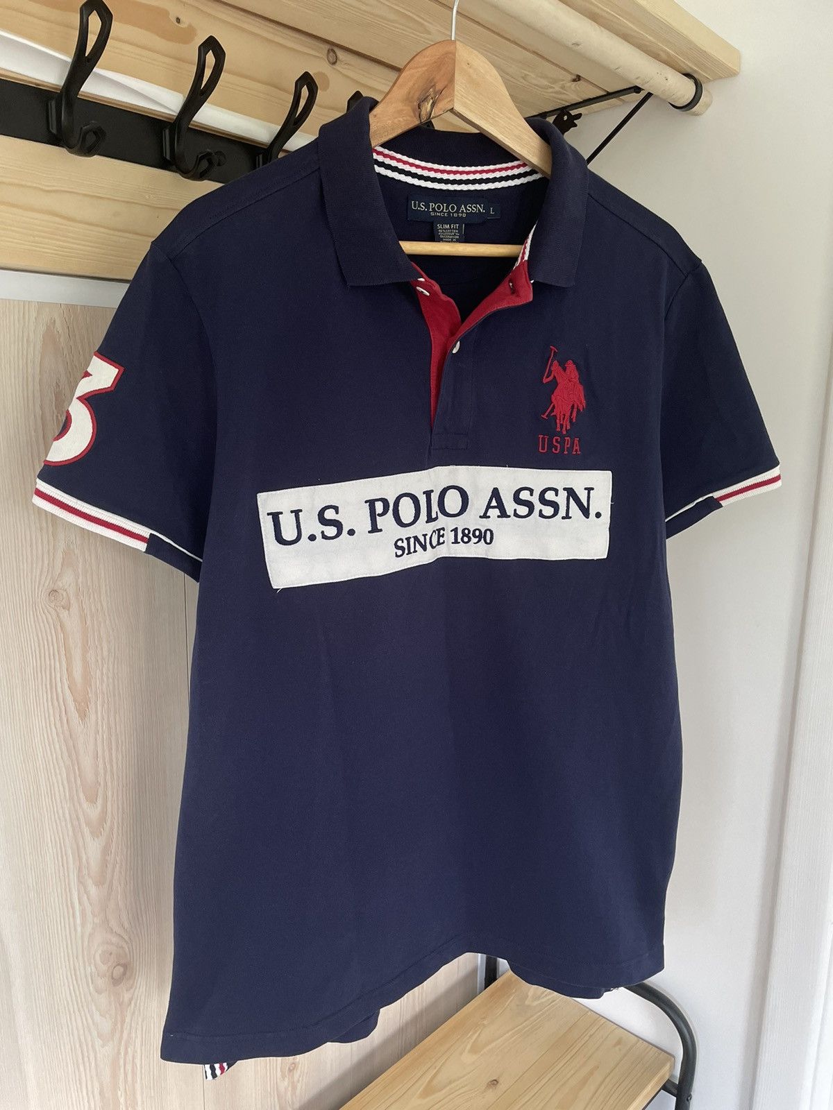 U.S. Polo Assn. Vintage Big Logo Polo Ralph Lauren USA #3 Chief Keef Size US L / EU 52-54 / 3 - 2 Thumbnail