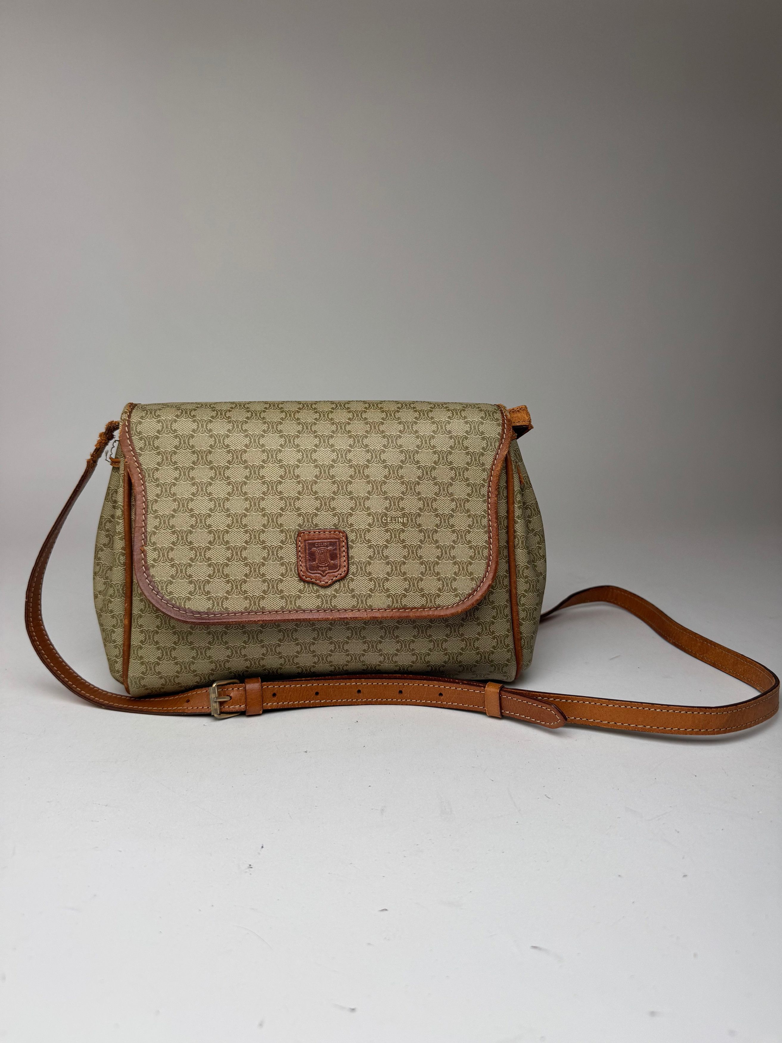 Celine Vintage Triomphe Monogram Crossbody bag beige Size ONE SIZE - 1 Thumbnail
