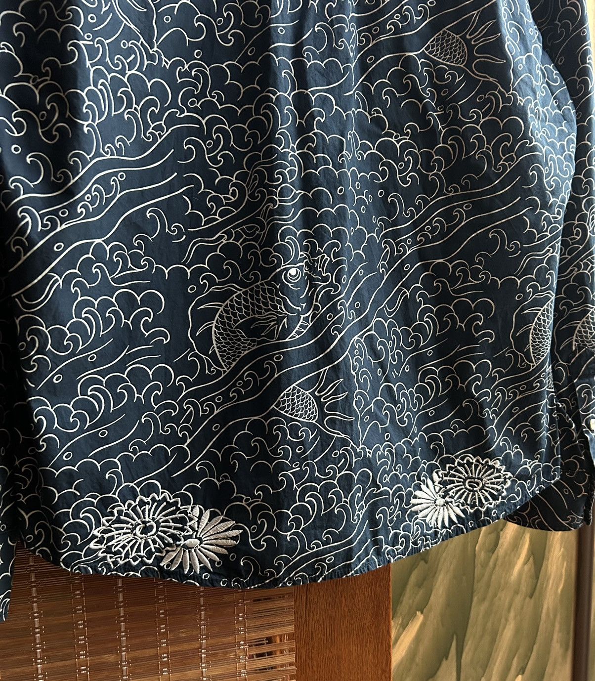 Mambo × Vintage 90’s Mambo Ho Daddy Pearl Snap Western Shirt Koi Fish Print Size US XL / EU 56 / 4 - 7 Thumbnail