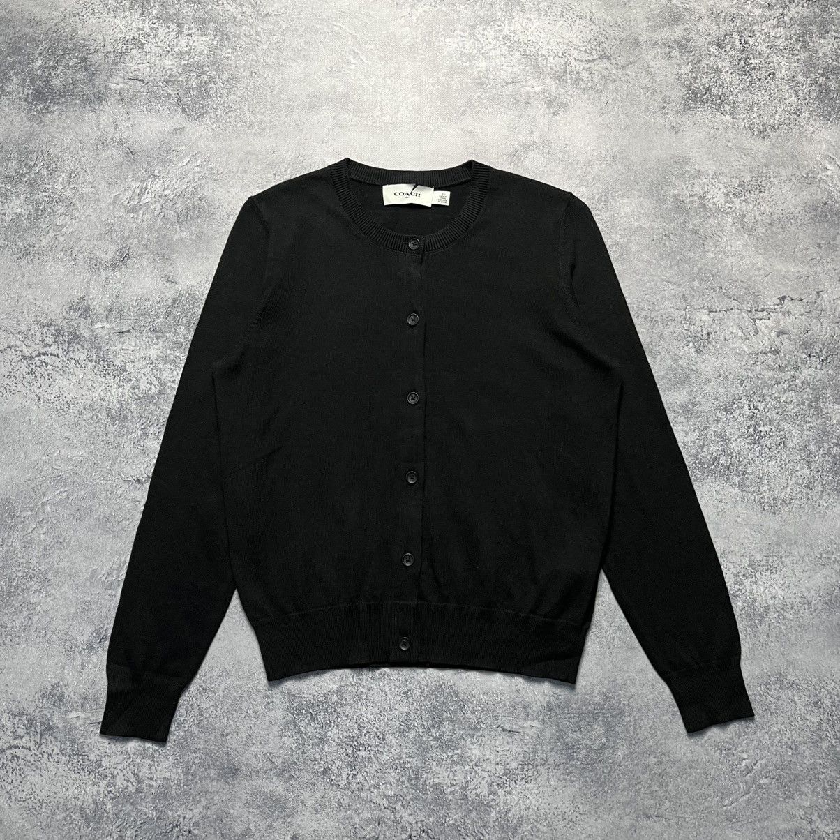 Coach Coach Black Cardigan Sweater Streetwear Luxury Designer Size XS / US 0-2 / IT 36-38 - 1 Thumbnail