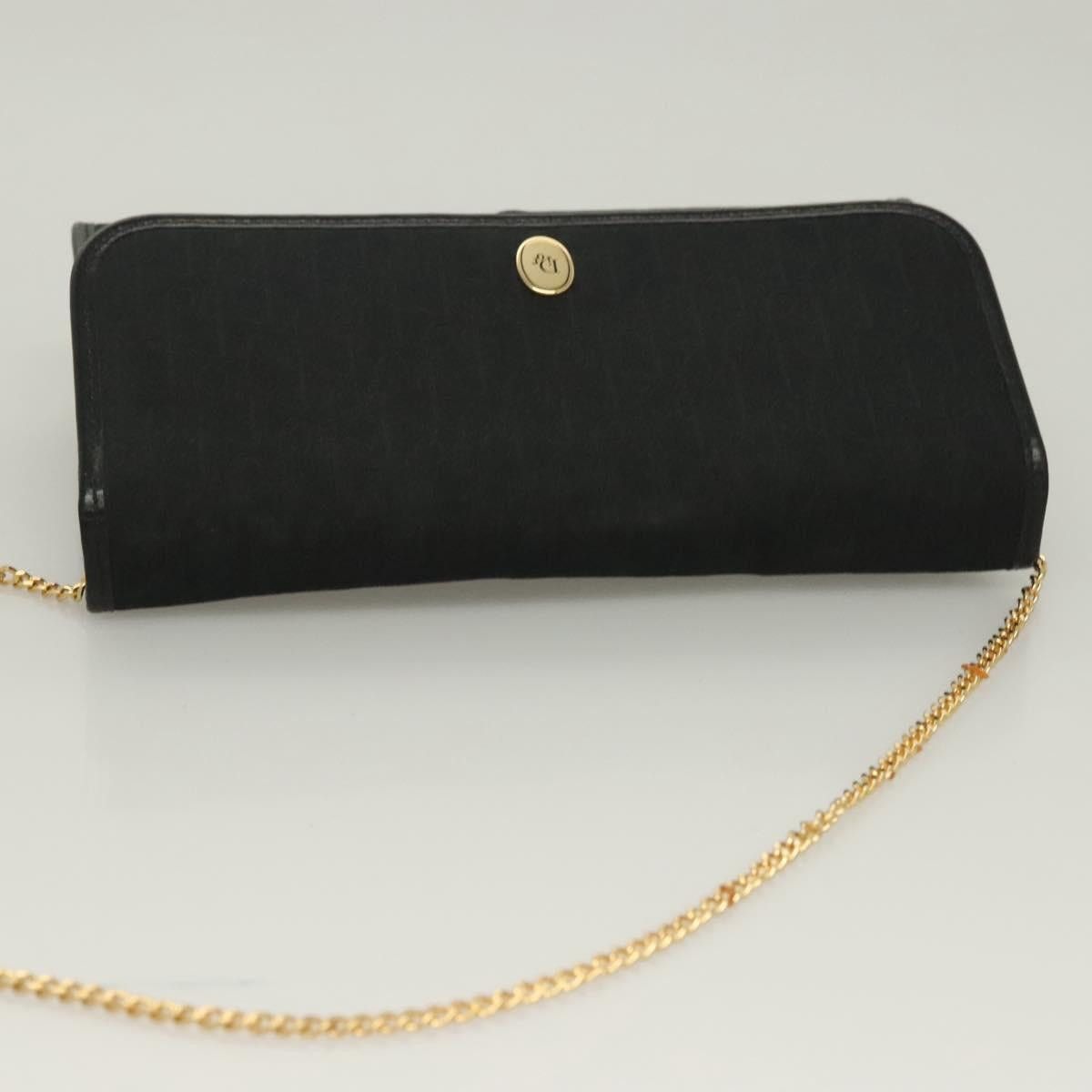 Dior DIOR Trotter Canvas Chain Shoulder Bag Black Gold Size ONE SIZE - 6 Thumbnail