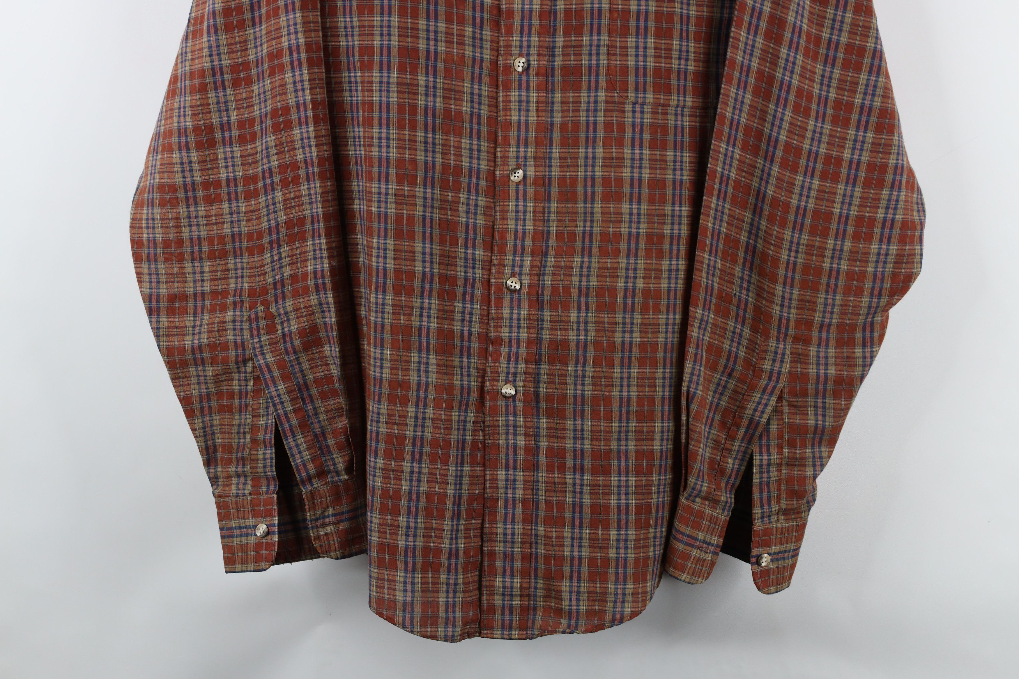 Levi's × Vintage Vintage 80s Levis Fit Collared Button Down Shirt Plaid Size US XL / EU 56 / 4 - 3 Thumbnail