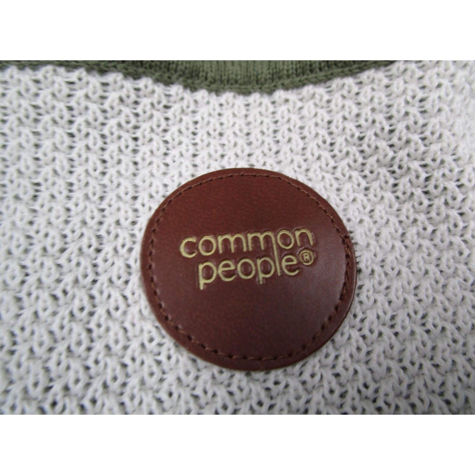Vintage Common People Shirt Mens Large Green Textured Knit Button Front Retro Casual Size US L / EU 52-54 / 3 - 2 Thumbnail