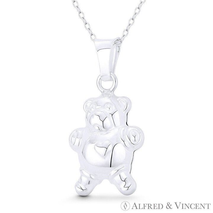 Other Pot Belly Teddy Bear & Heart 3D Charm Pendant Size ONE SIZE - 1 Preview