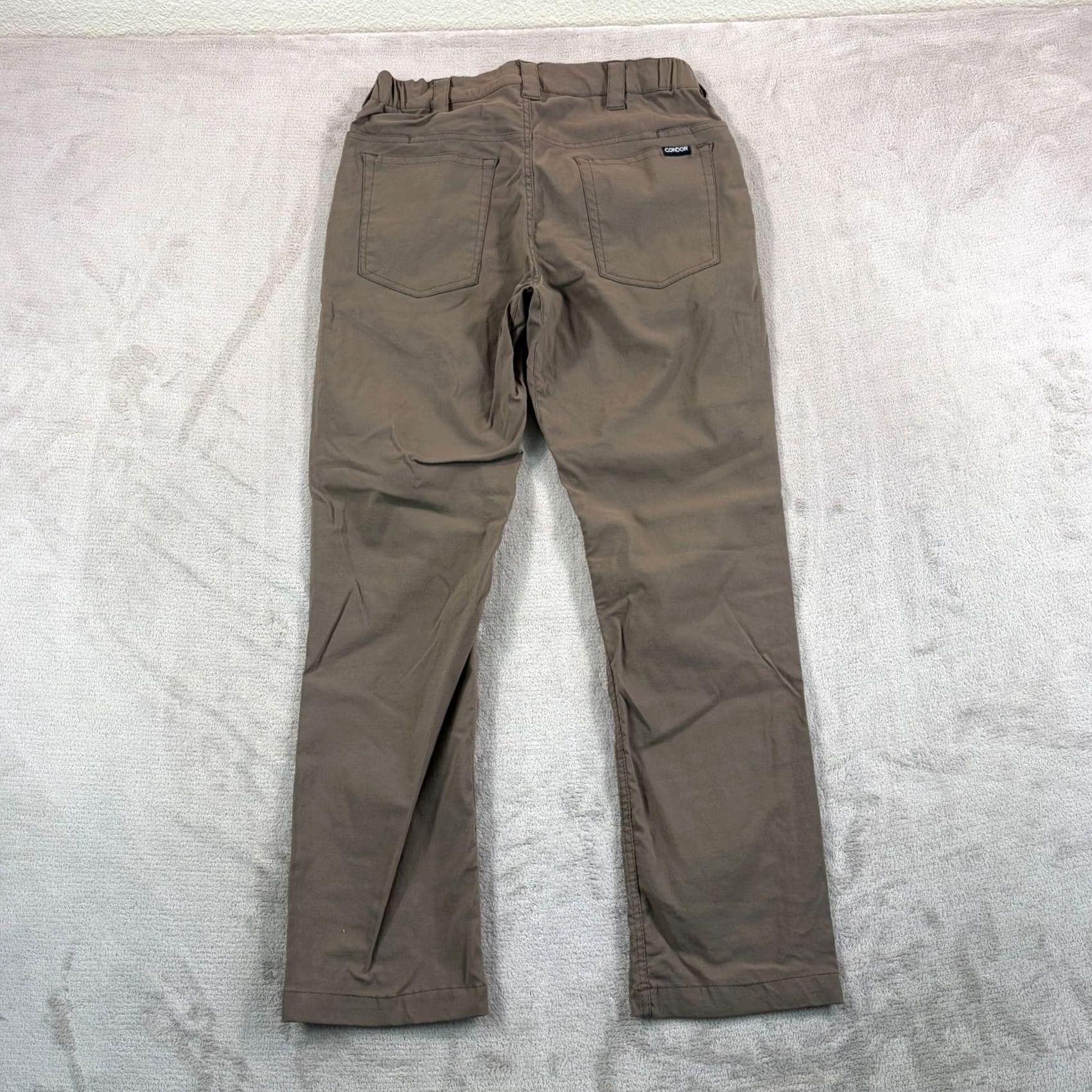 Vintage Condor Cipher Performance Pants Men 32x29 Slim DWR Flat Dark Earth Brown Nylon Spandex Pants Slim Fit Khakis Mens Size US 32 / EU 48 - 4 Thumbnail