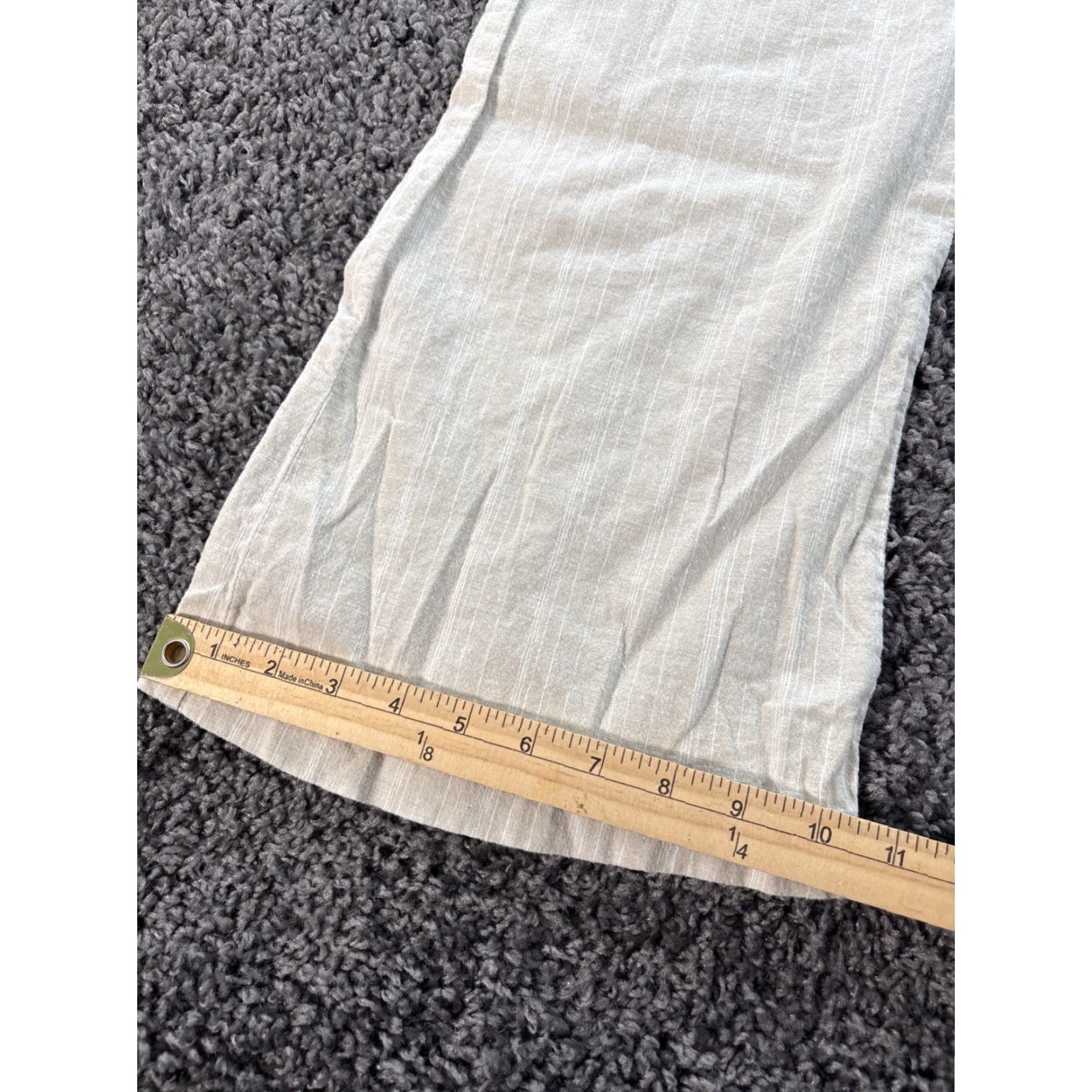 Vintage VINTAGE Wet-seal Pants Womens Small S Linen Bootcut Ivory Striped 90s Flair Boot 30x30, Pants Womens, 90s, Bootcut, Linen, Ivory, S Size 28" / US 6 / IT 42 - 3 Thumbnail