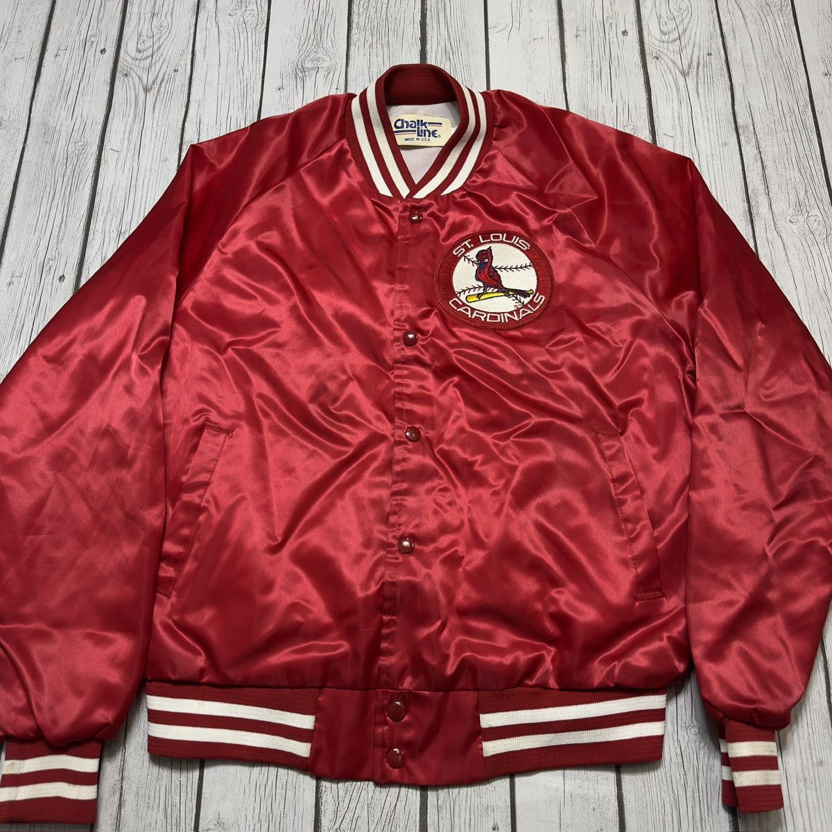 MLB Vintage St. Louis Cardinals bomber jacket Size US L / EU 52-54 / 3 - 3 Thumbnail
