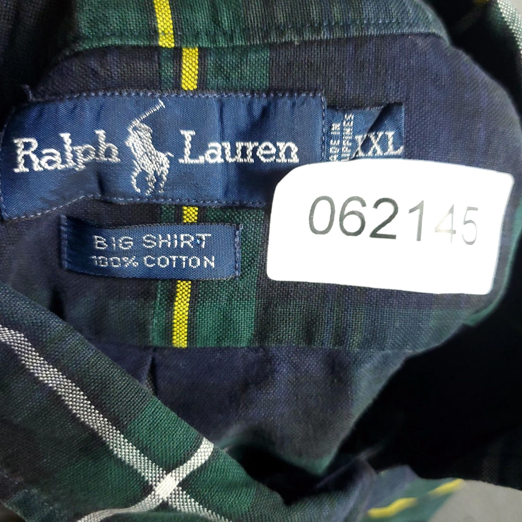 Ralph Lauren Ralph Lauren Button-Up Shirt Mens 2XL Big & Tall Long Sleeve Blue Green Plaid Classic Preppy Size US XXL / EU 58 / 5 - 8 Thumbnail