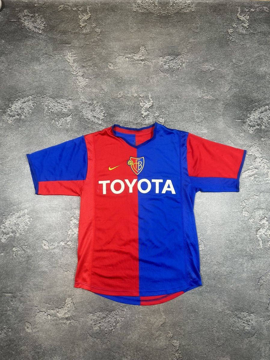 Nike × Vintage Nike Basel Vintage 2002-04 Home Football Jersey Toyota Size US L / EU 52-54 / 3 - 1 Thumbnail