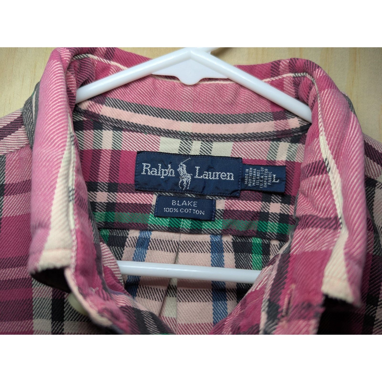 Polo Ralph Lauren Ralph Lauren Men's Large Blake Heavy Button Down Shirt Pink Size US L / EU 52-54 / 3 - 10 Thumbnail