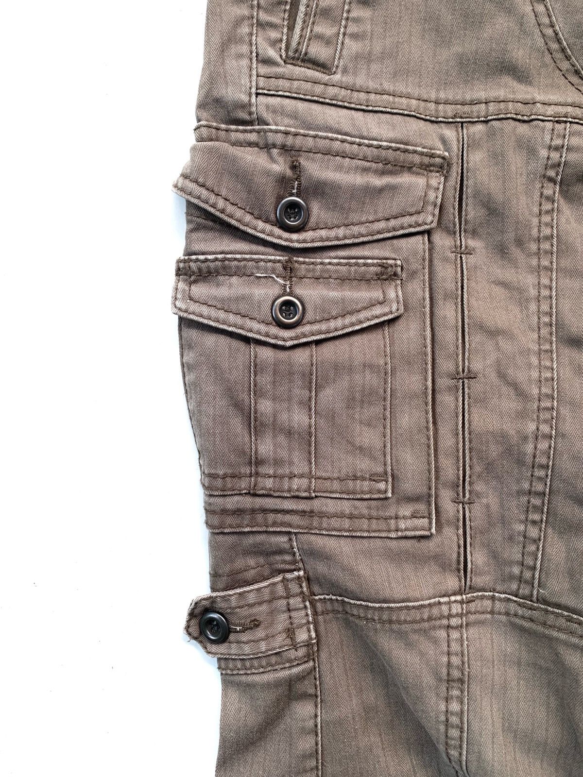 Japanese Brand Hideaways by Nicole Club Multipocket Flared Cargo Pant Size US 28 / EU 44 - 4 Thumbnail