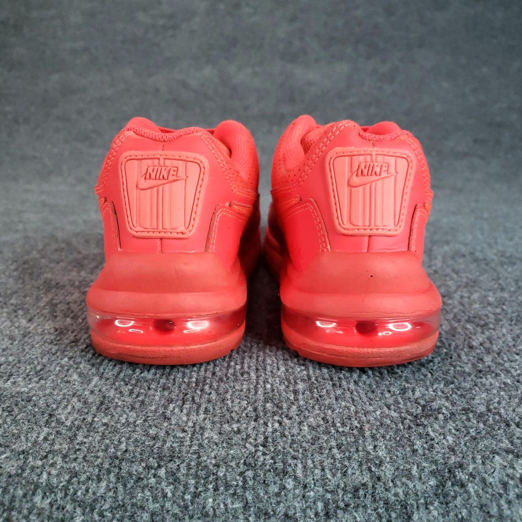 Nike Nike Air Max 1 Shoes Mens 7.5 Red Low Top Running Sneakers 687977-666 — Nike Air Max 1 Shoes Mens Red Leather Low Top 7.5 US 2015 Size US M / EU 48-50 / 2 - 7 Thumbnail